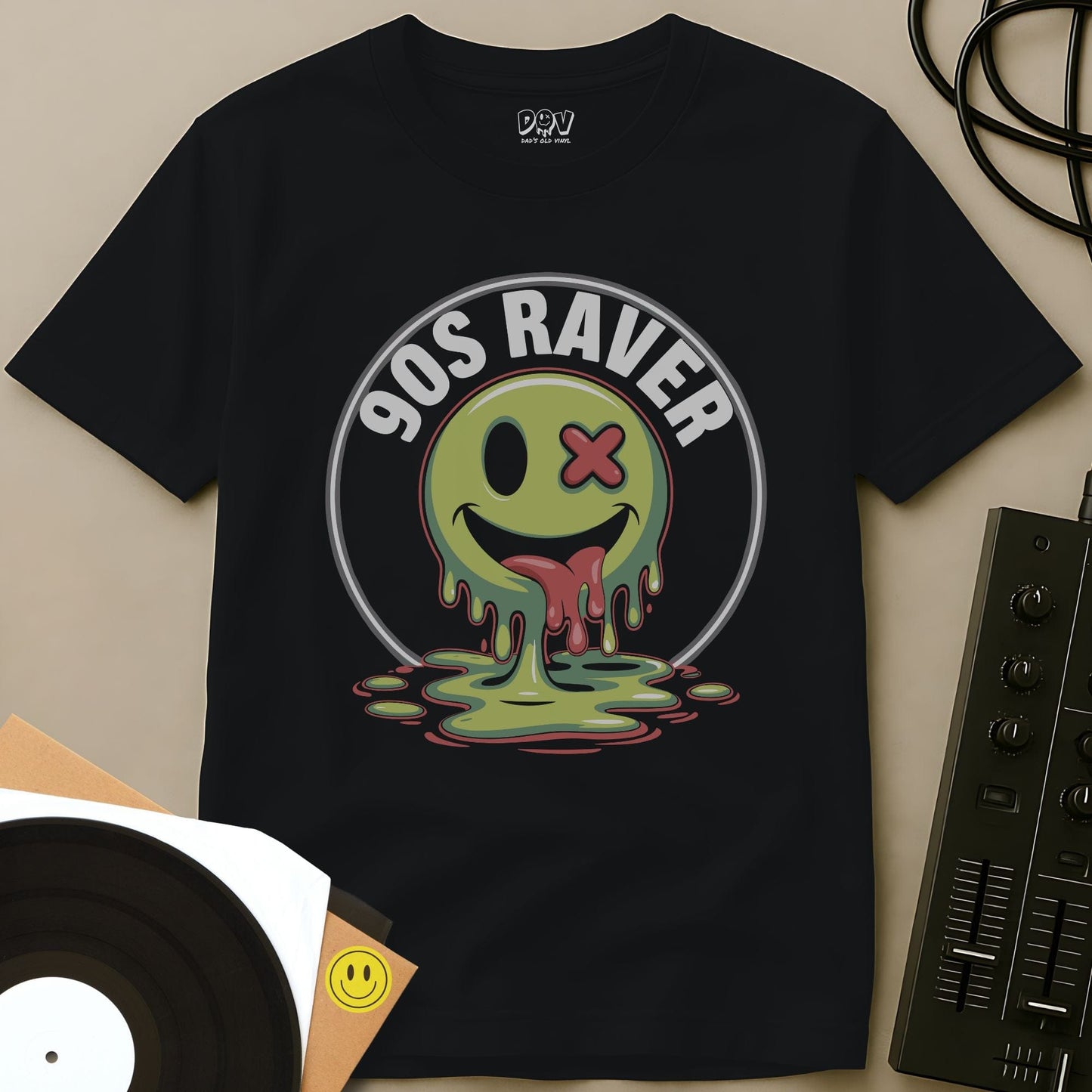 90s Raver T-Shirt Black / S 90s Raver T-Shirt