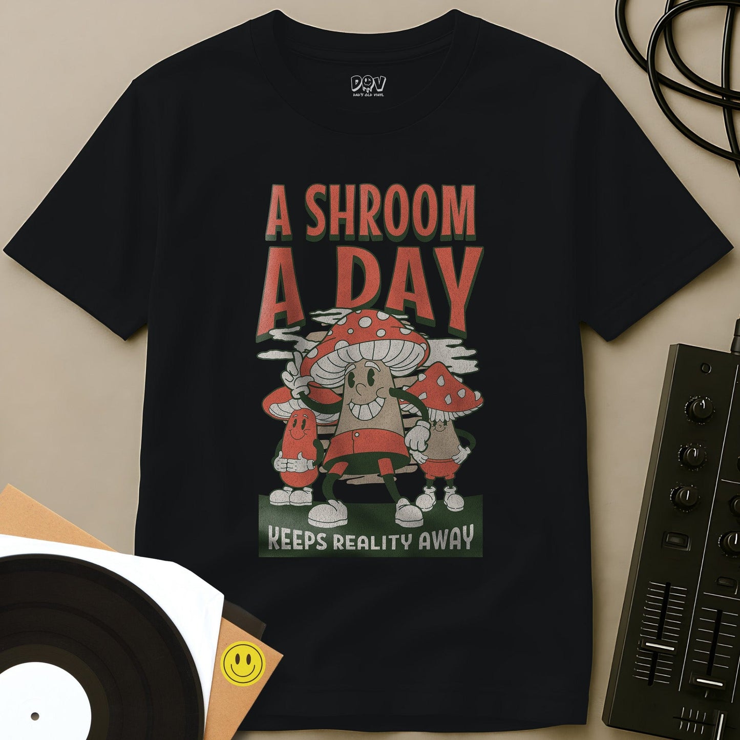 A Shroom A Day T-Shirt Black / S A Shroom A Day T-Shirt