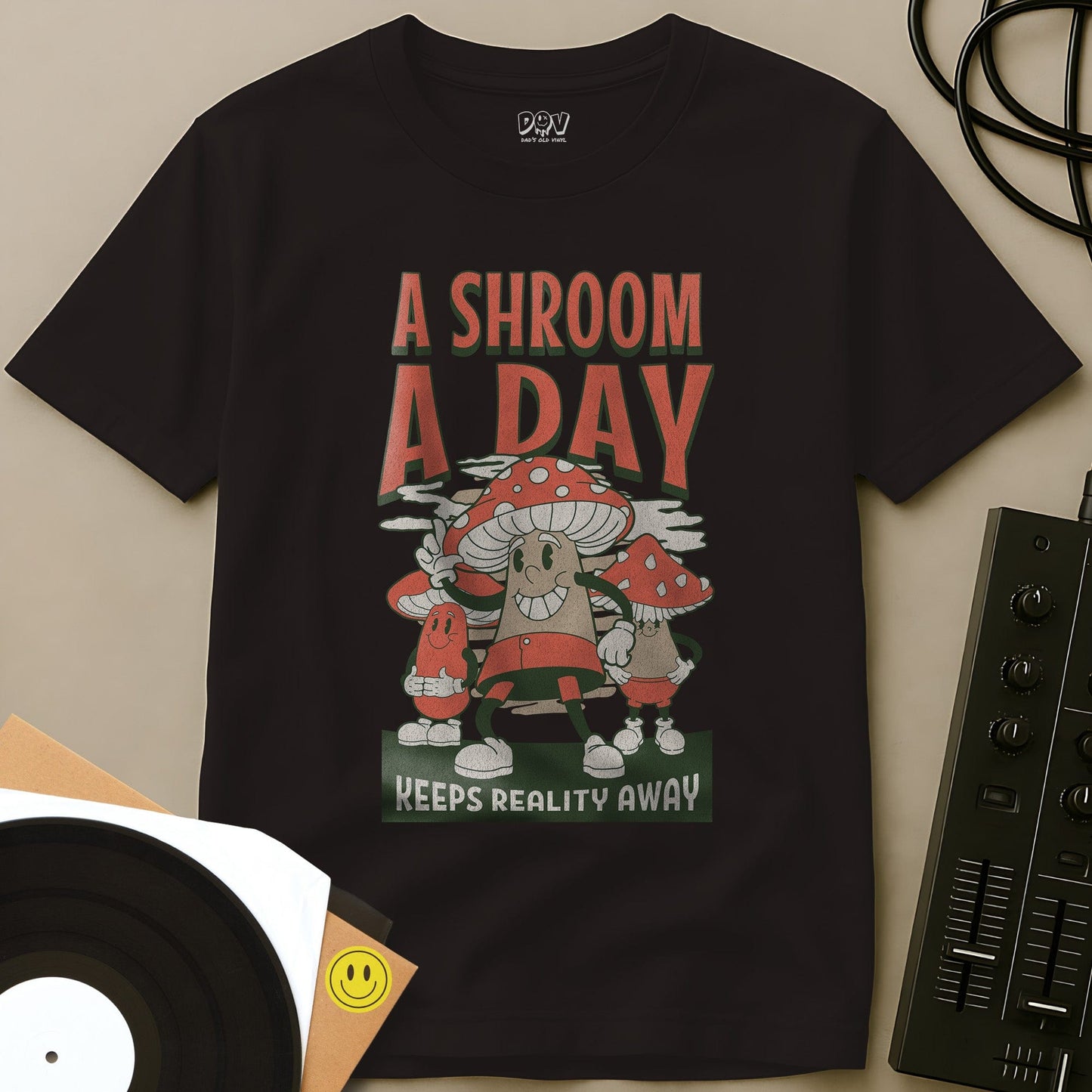 A Shroom A Day T-Shirt Dark Chocolate / S A Shroom A Day T-Shirt