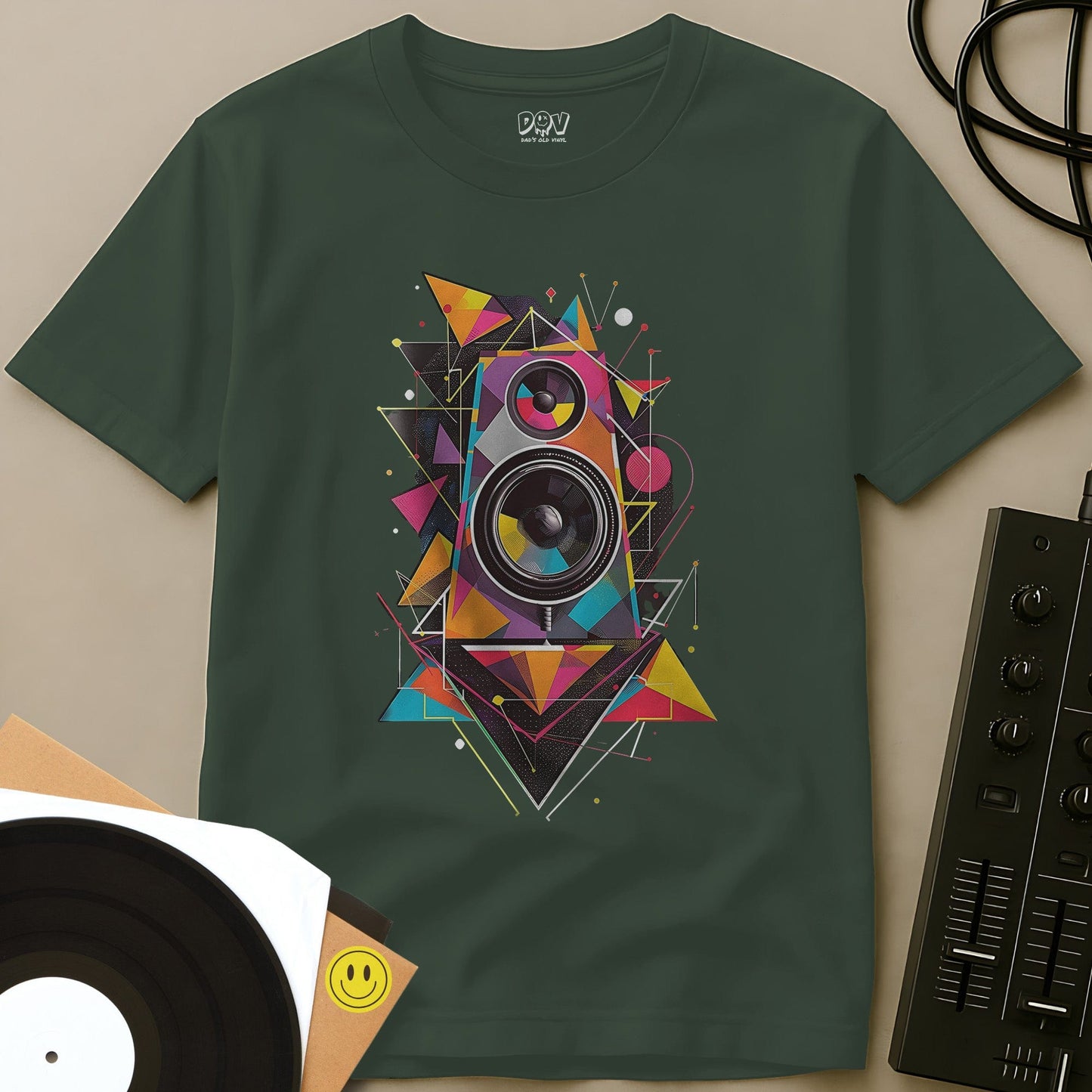 Abstract Audio T-Shirt Military Green / S Abstract Audio T-Shirt