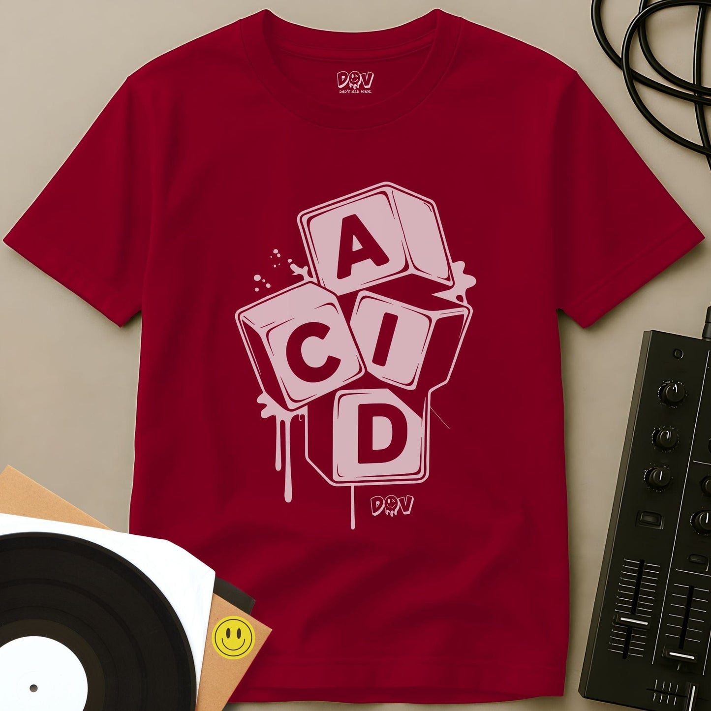 Acid Cube T-Shirt Red / S Acid Cube T-Shirt