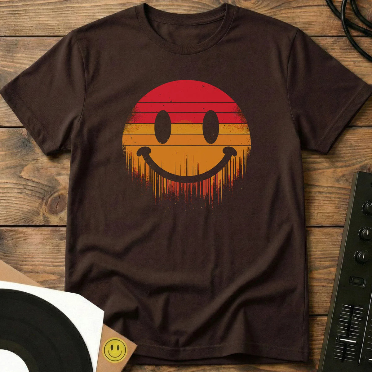 Acid Sunset T-Shirt Dark Chocolate / S Acid Sunset T-Shirt