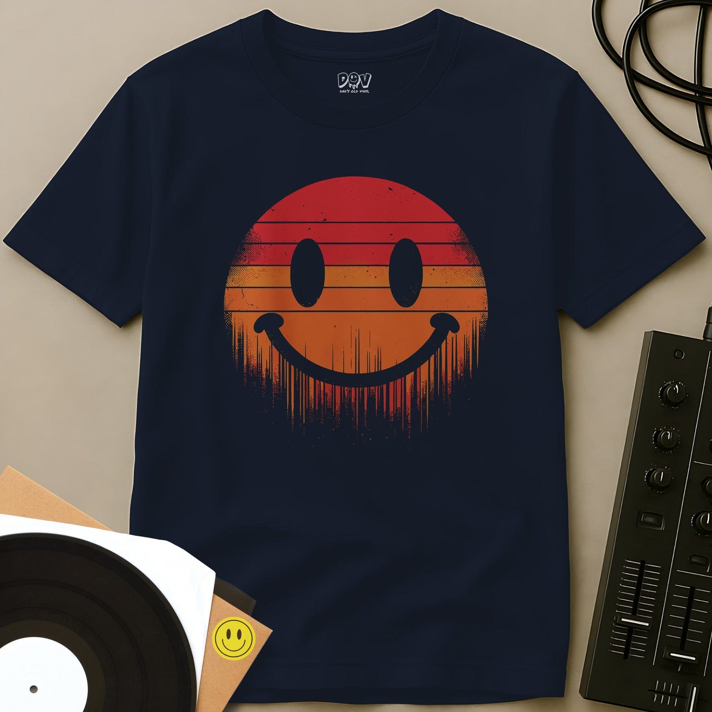 Acid Sunset T-Shirt Navy / S Acid Sunset T-Shirt