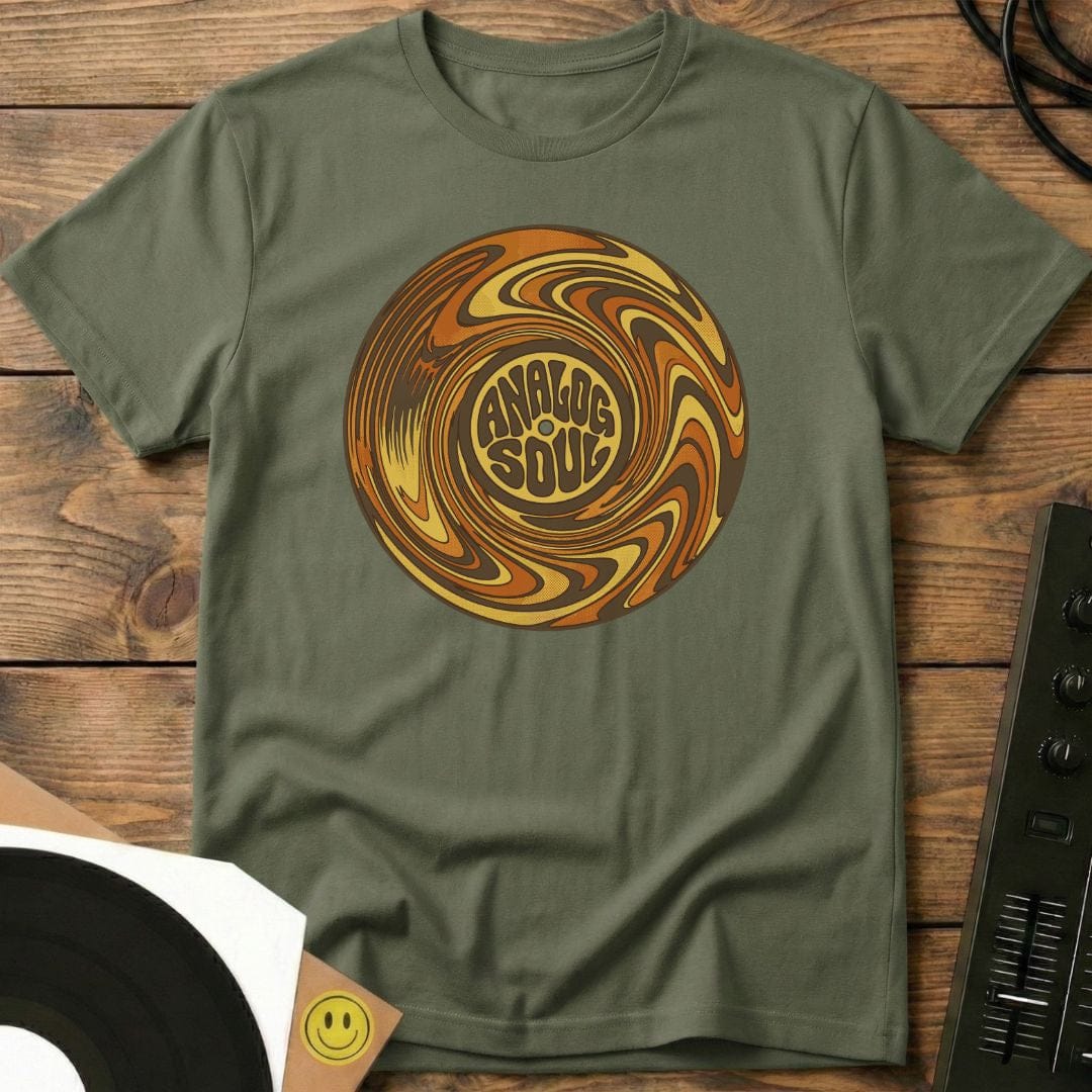 Analog Soul Picture Disc T-Shirt Military Green / S Analog Soul Picture Disc T-Shirt