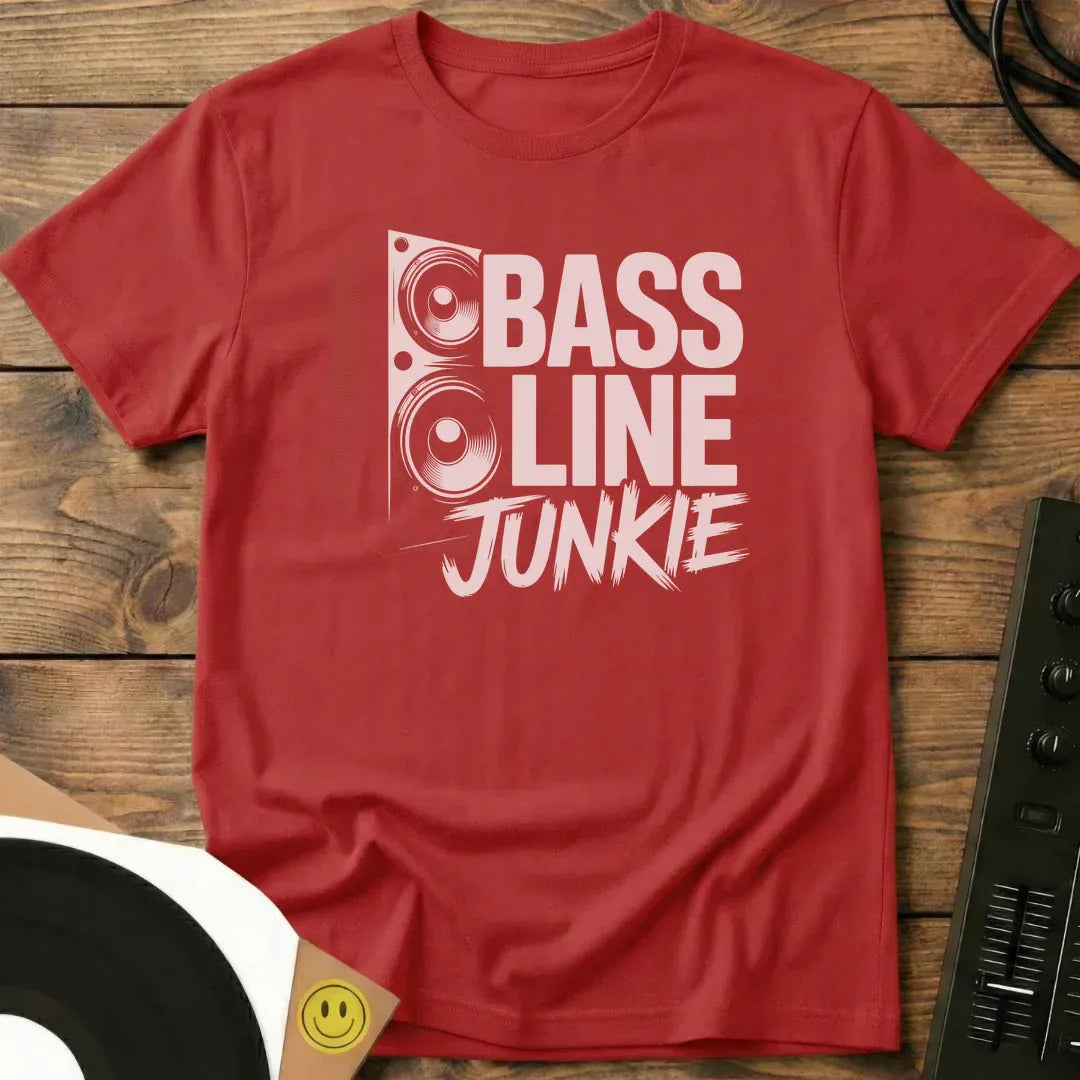 Bassline Junkie T-Shirt Red / S Bassline Junkie T-Shirt