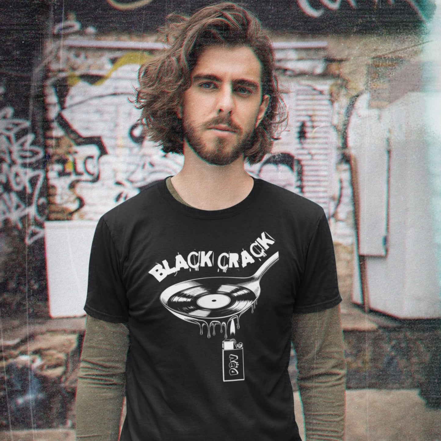 Black Crack T-Shirt Black Crack T-Shirt