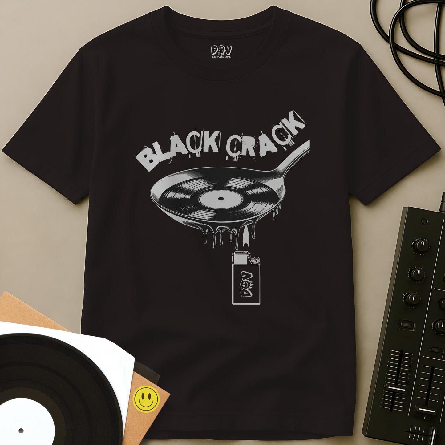 Black Crack T-Shirt Dark Chocolate / S Black Crack T-Shirt