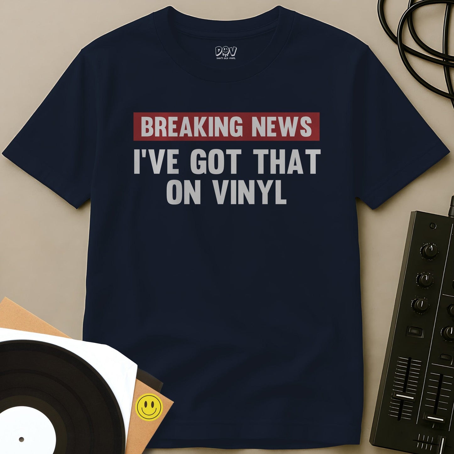 Breaking News T-Shirt Navy / S Breaking News T-Shirt