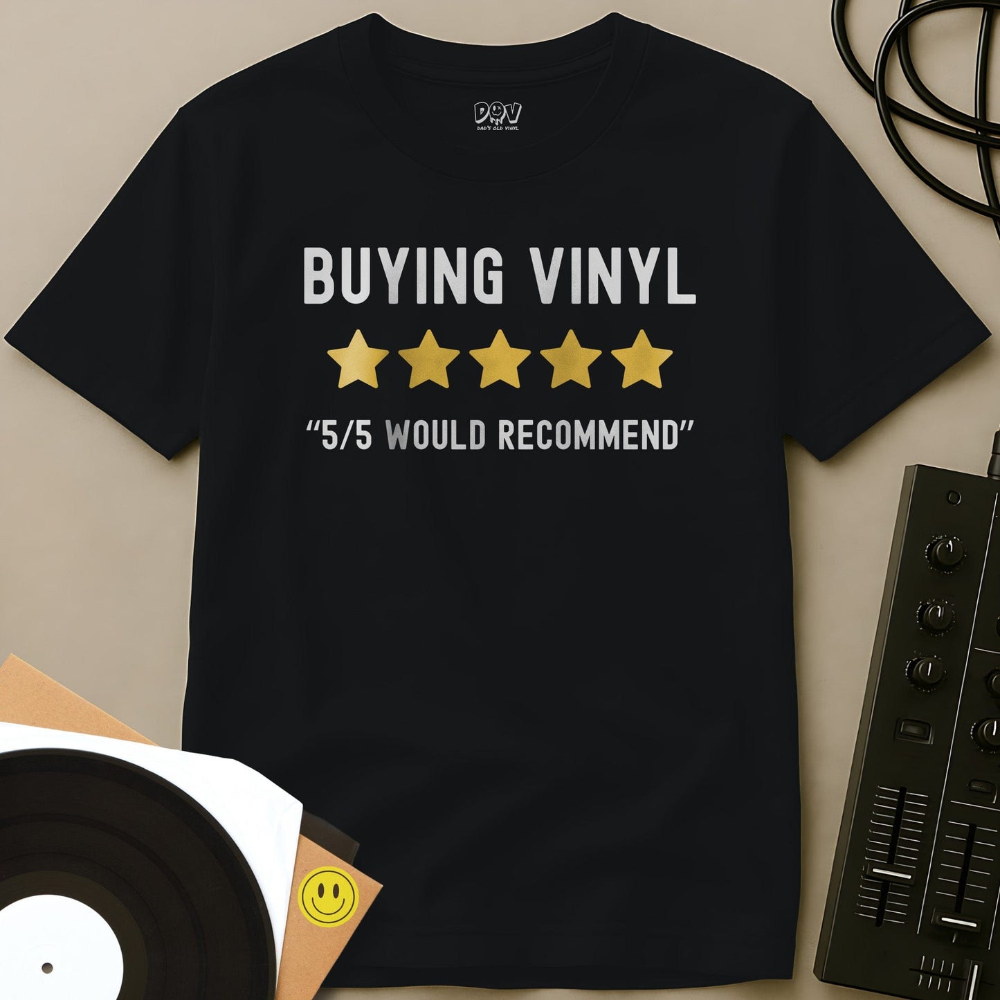 Buying Vinyl T-Shirt Black / S Buying Vinyl T-Shirt