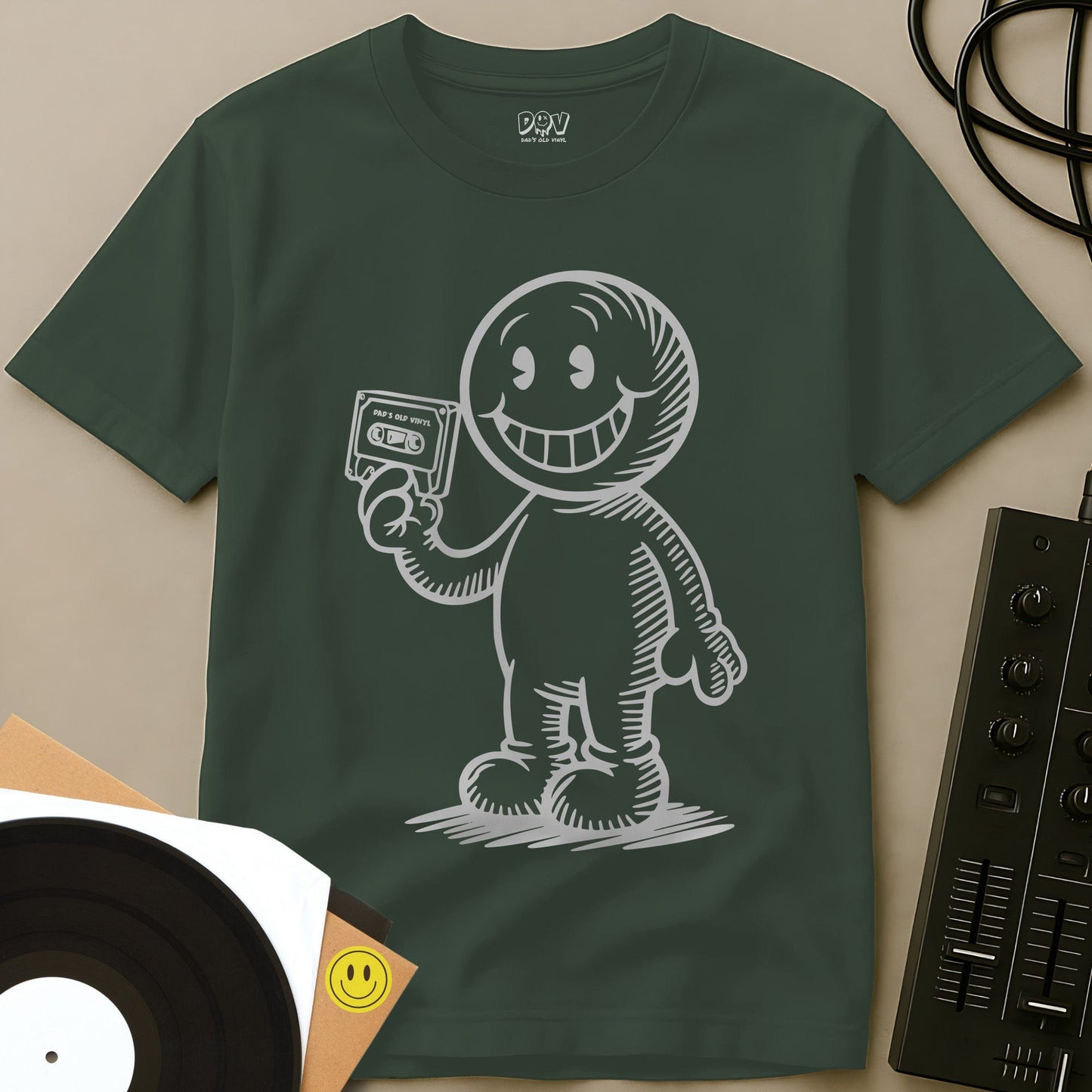 Cassette Kid T-Shirt Military Green / S Cassette Kid T-Shirt