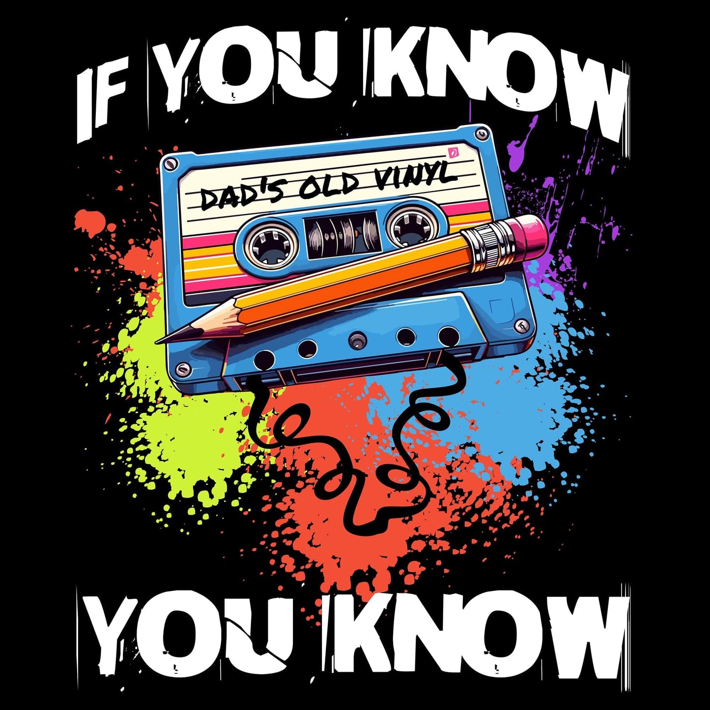 Cassette Tape Fix T-Shirt If You Know, You Know Mixtape T-Shirt