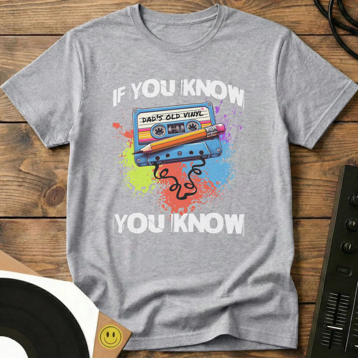 Cassette Tape Fix T-Shirt Sport Grey / S If You Know, You Know Mixtape T-Shirt