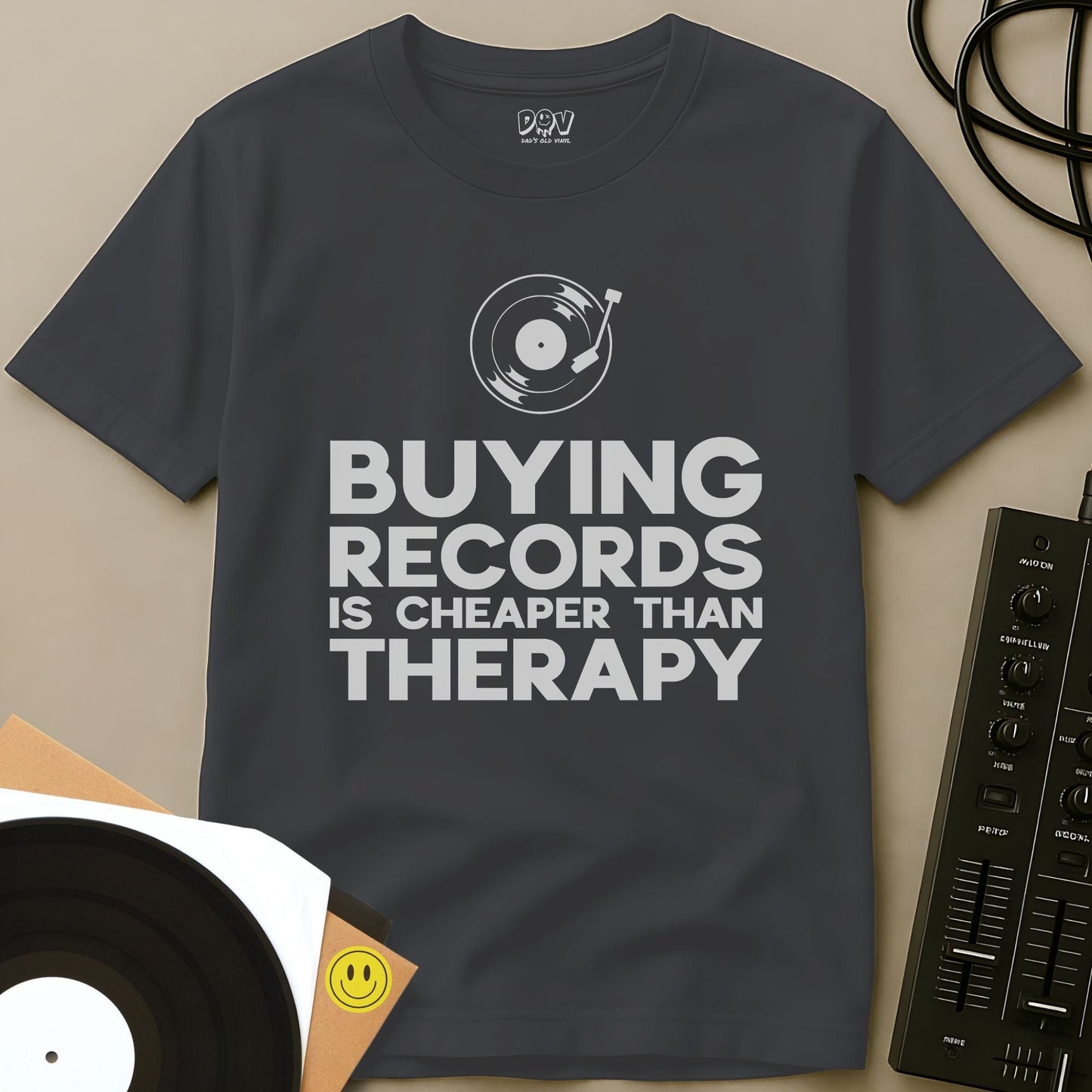 Cheaper Than Therapy T-Shirt Charcoal / S Cheaper Than Therapy T-Shirt