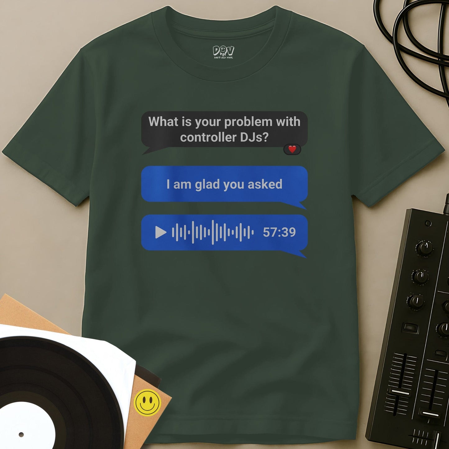 Controller DJs Problem T-Shirt Military Green / S Controller DJs Problem T-Shirt