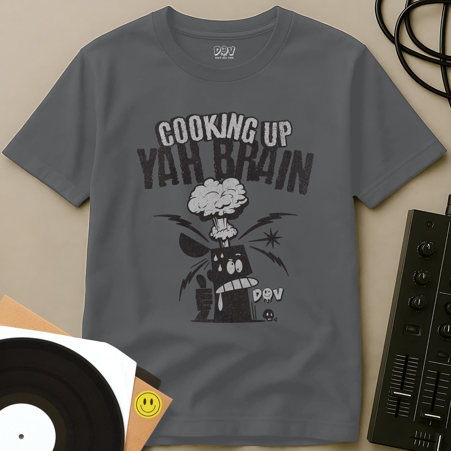 Cooking Up Yah Brain T-Shirt Sport Grey / S Cooking Up Yah Brain - Unisex Short-sleeve T-Shirt
