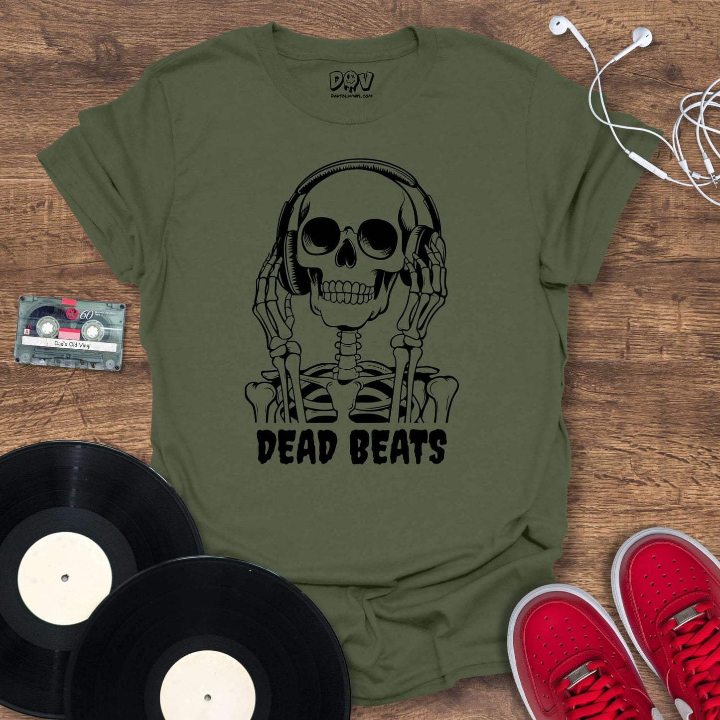 Dead Beats T-Shirt Military Green / S Dead Beats T-Shirt