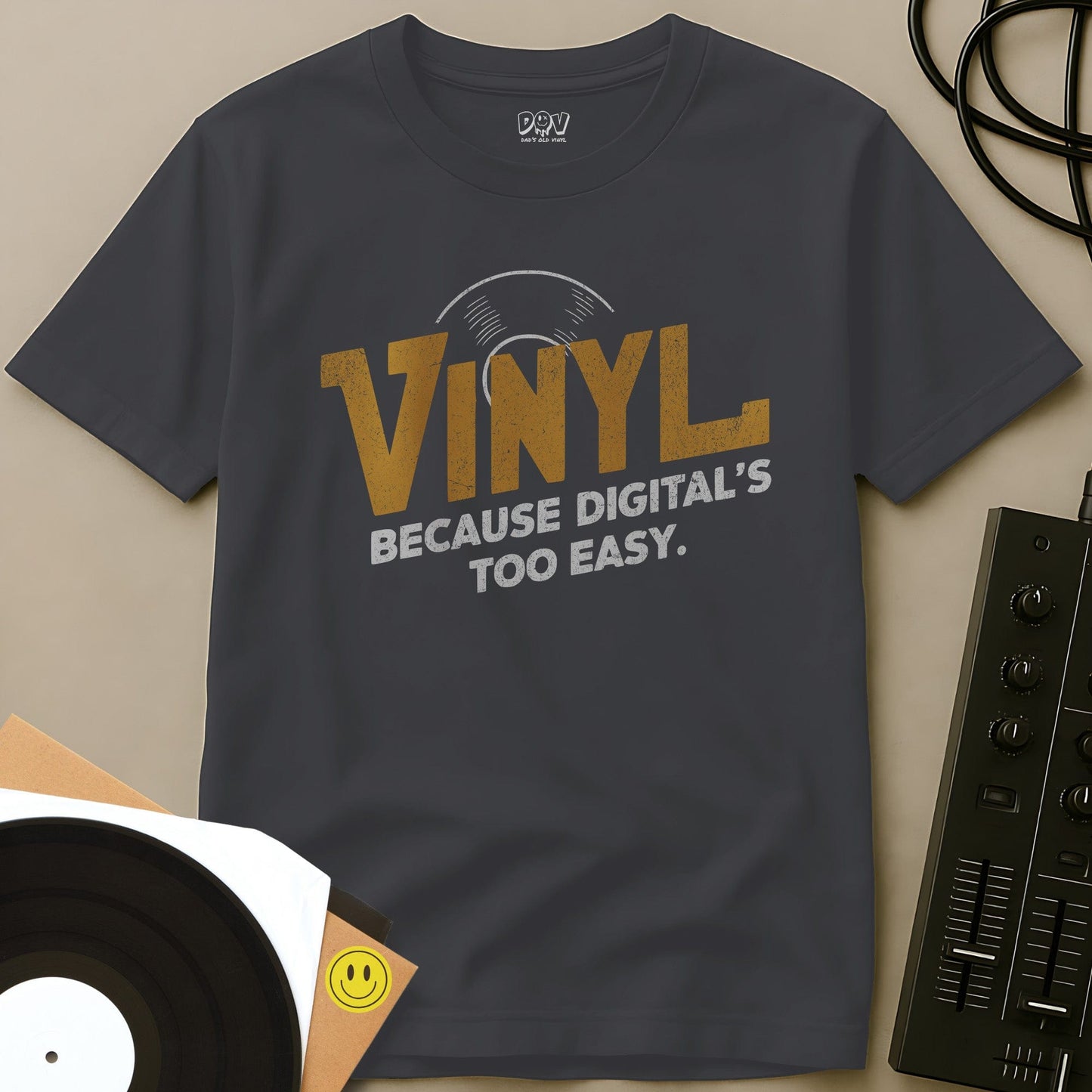 Digital Is Too Easy T-Shirt Charcoal / S Digital Is Too Easy T-Shirt