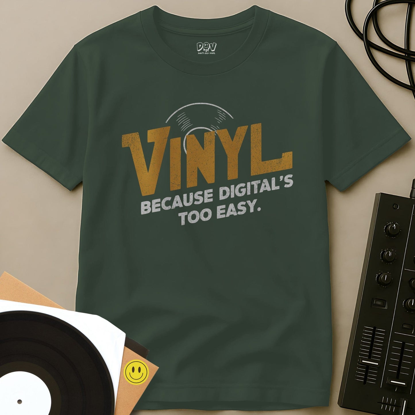 Digital Is Too Easy T-Shirt Military Green / S Digital Is Too Easy T-Shirt