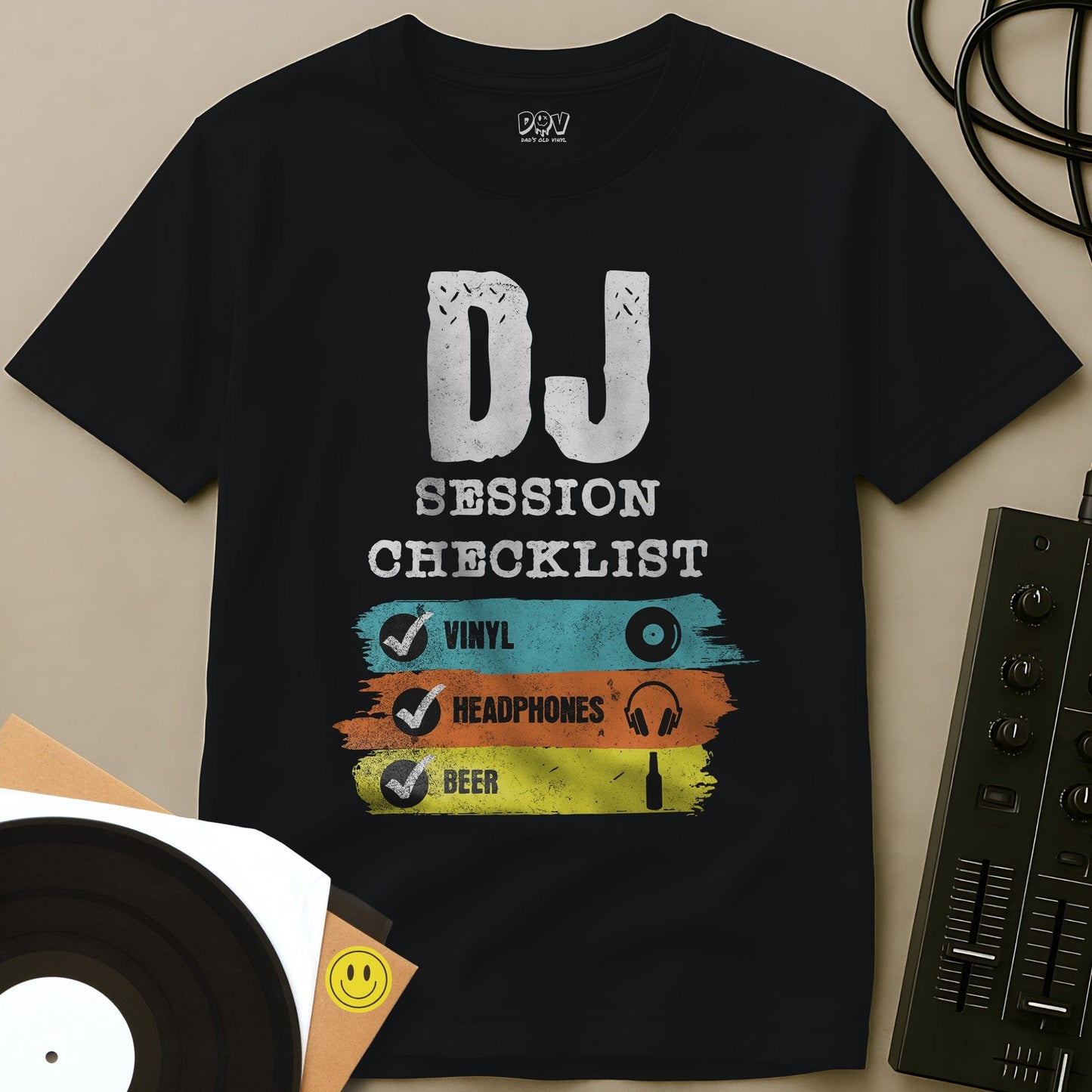 DJ Session Checklist T-Shirt Black / S DJ Session Checklist T-Shirt