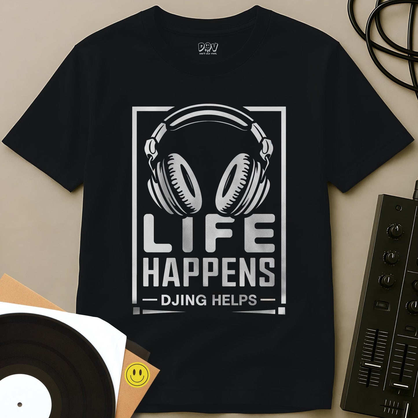 DJing Helps T-Shirt Black / S DJing Helps T-Shirt