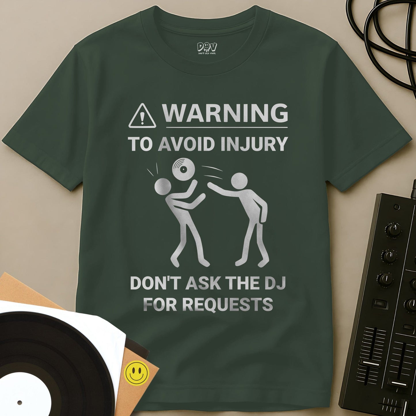 Don't Ask The DJ T-Shirt Military Green / S Don't Ask The DJ T-Shirt