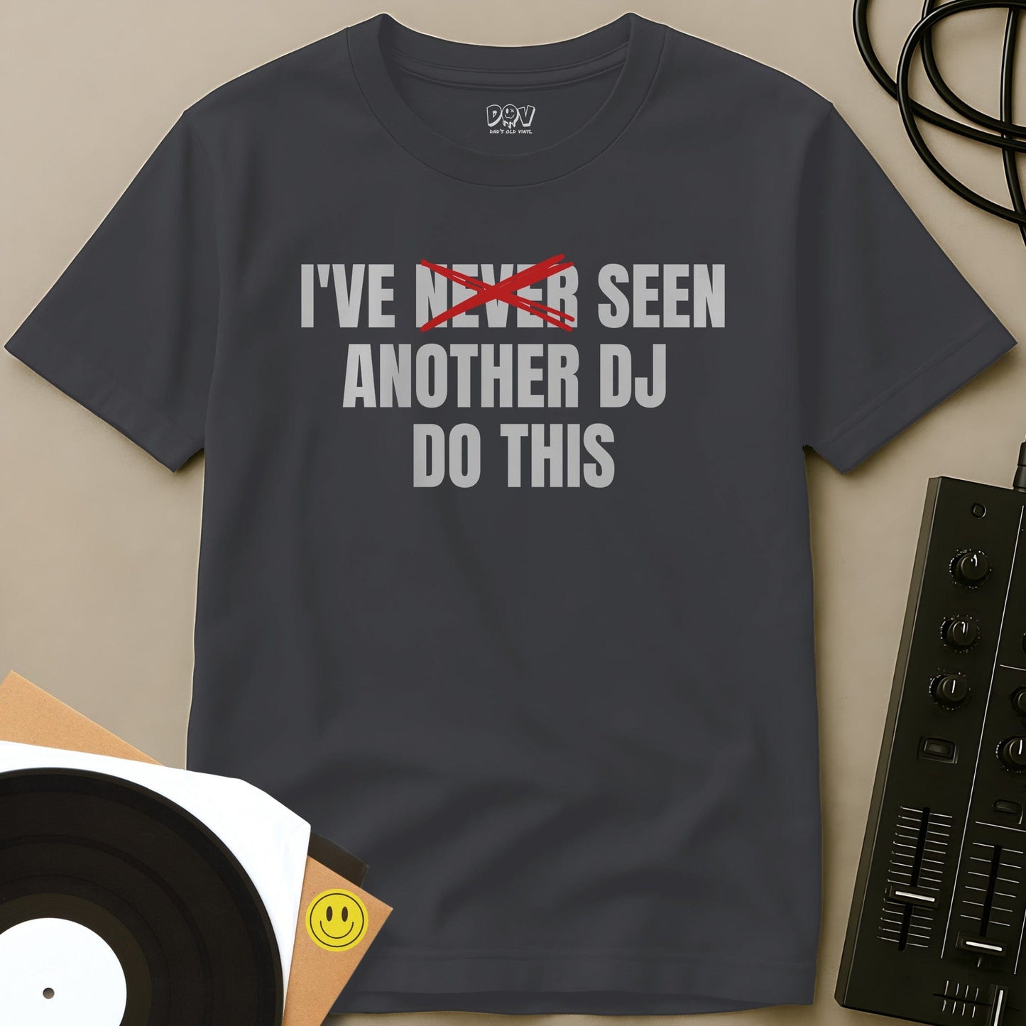 Don't Believe The Hype T-Shirt Charcoal / S Don't Believe The Hype T-Shirt