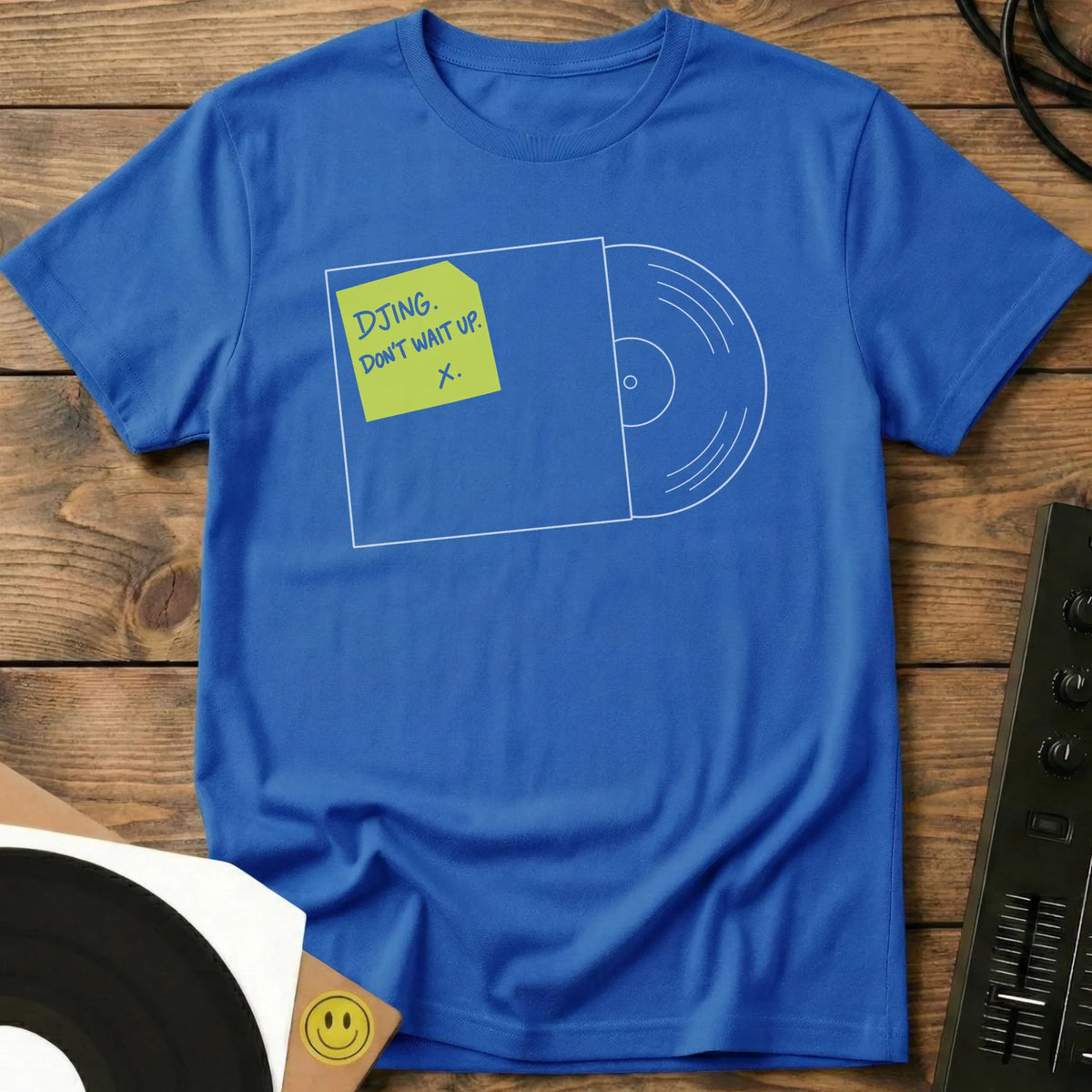 Don't Wait Up t-shirt in Royal