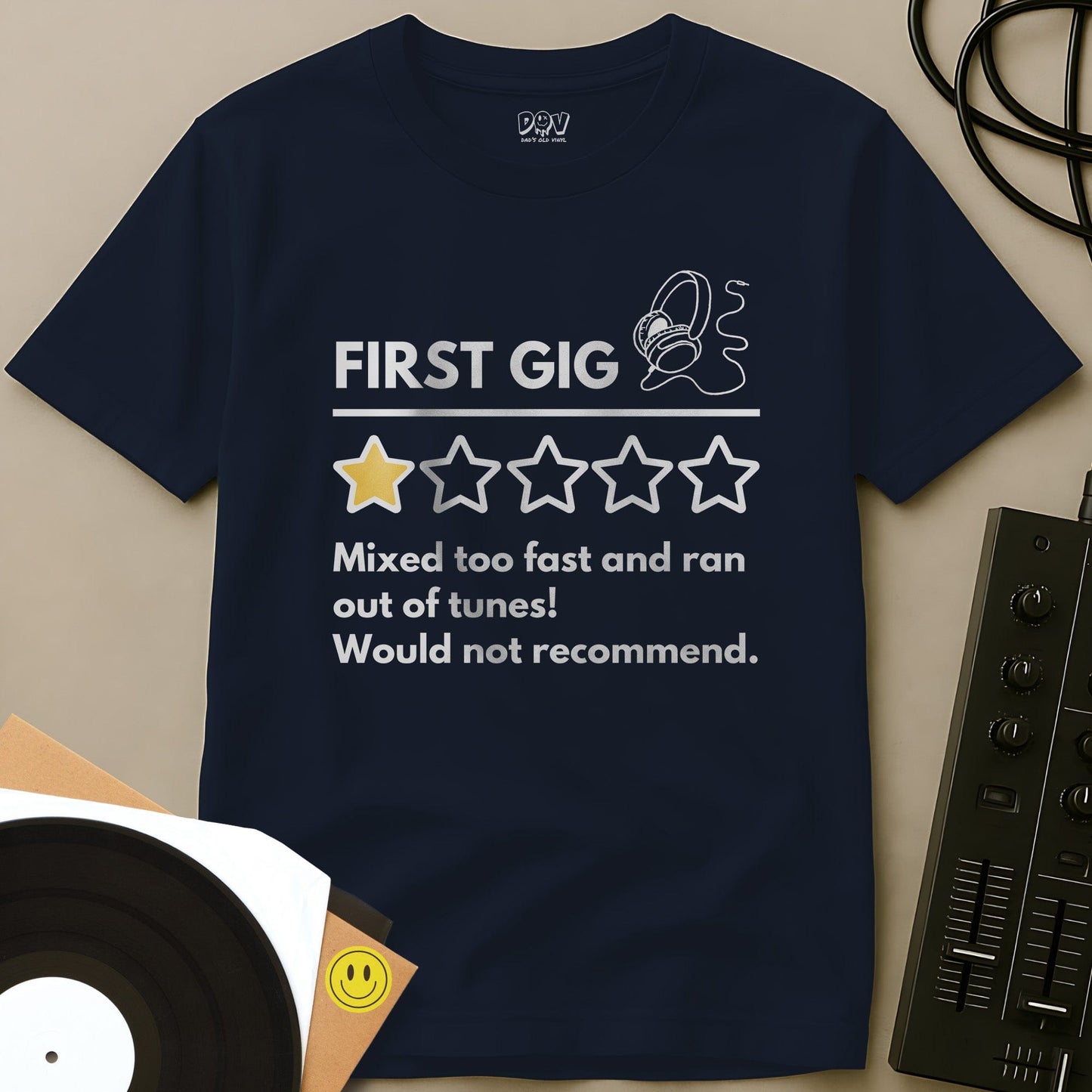 First Gig Review T-Shirt Navy / S First Gig Review T-Shirt
