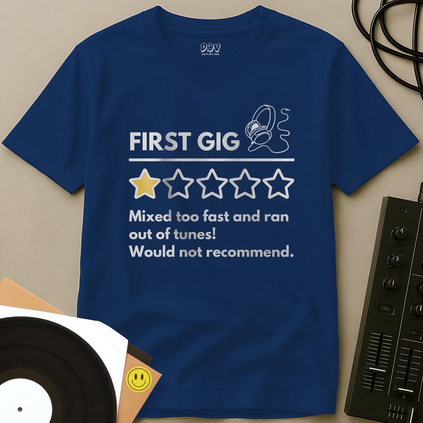 First Gig Review T-Shirt Royal / S First Gig Review T-Shirt