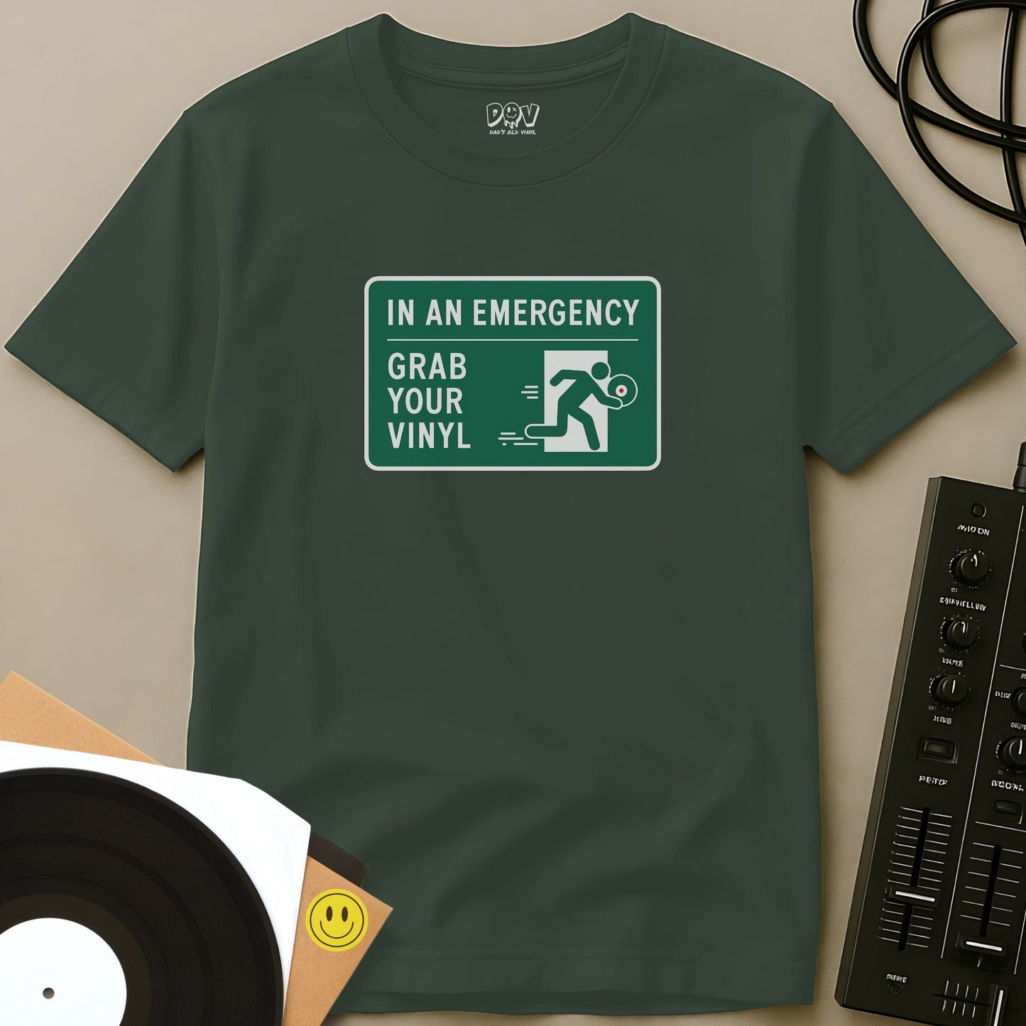 Grab Your Vinyl T-Shirt Military Green / S Grab Your Vinyl T-Shirt