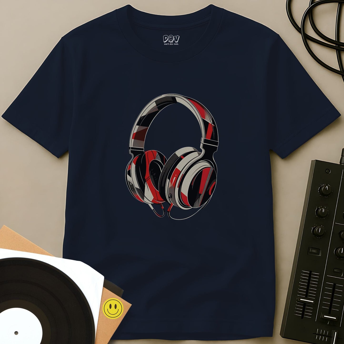 Graphic Cans T-Shirt Navy / S Graphic Cans T-Shirt