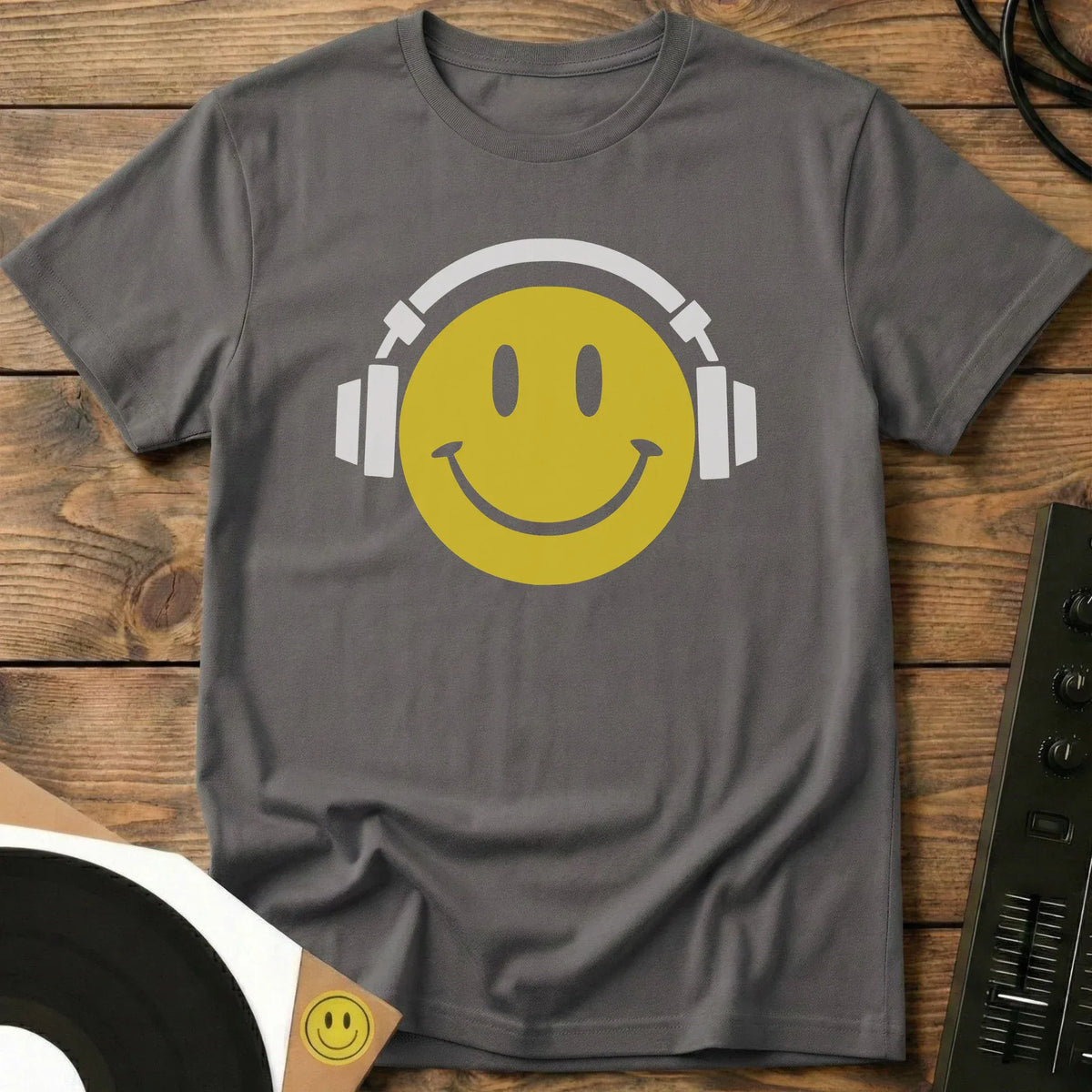 Happy Listening T-Shirt Charcoal / S Happy Listening T-Shirt
