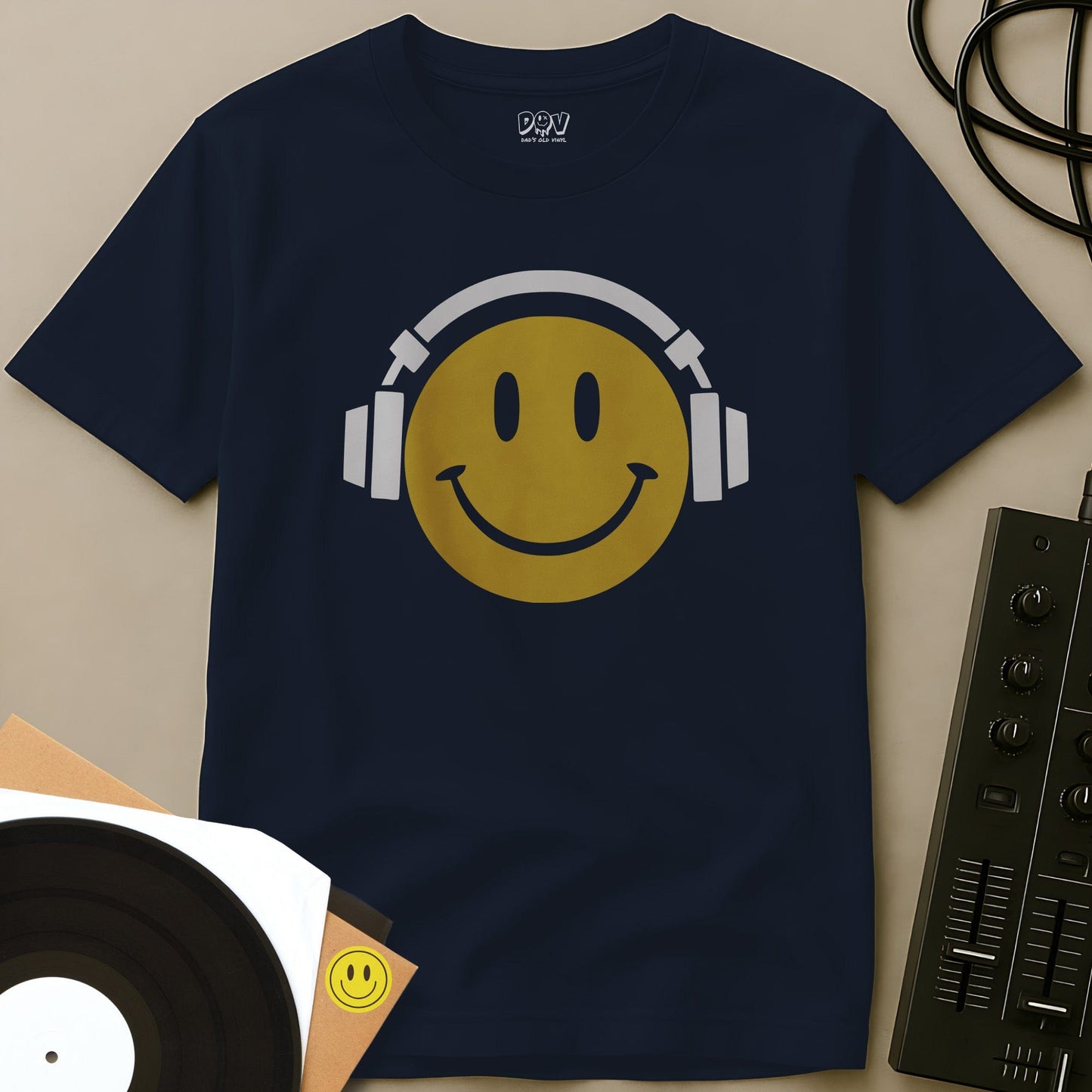 Happy Listening T-Shirt Navy / S Happy Listening T-Shirt