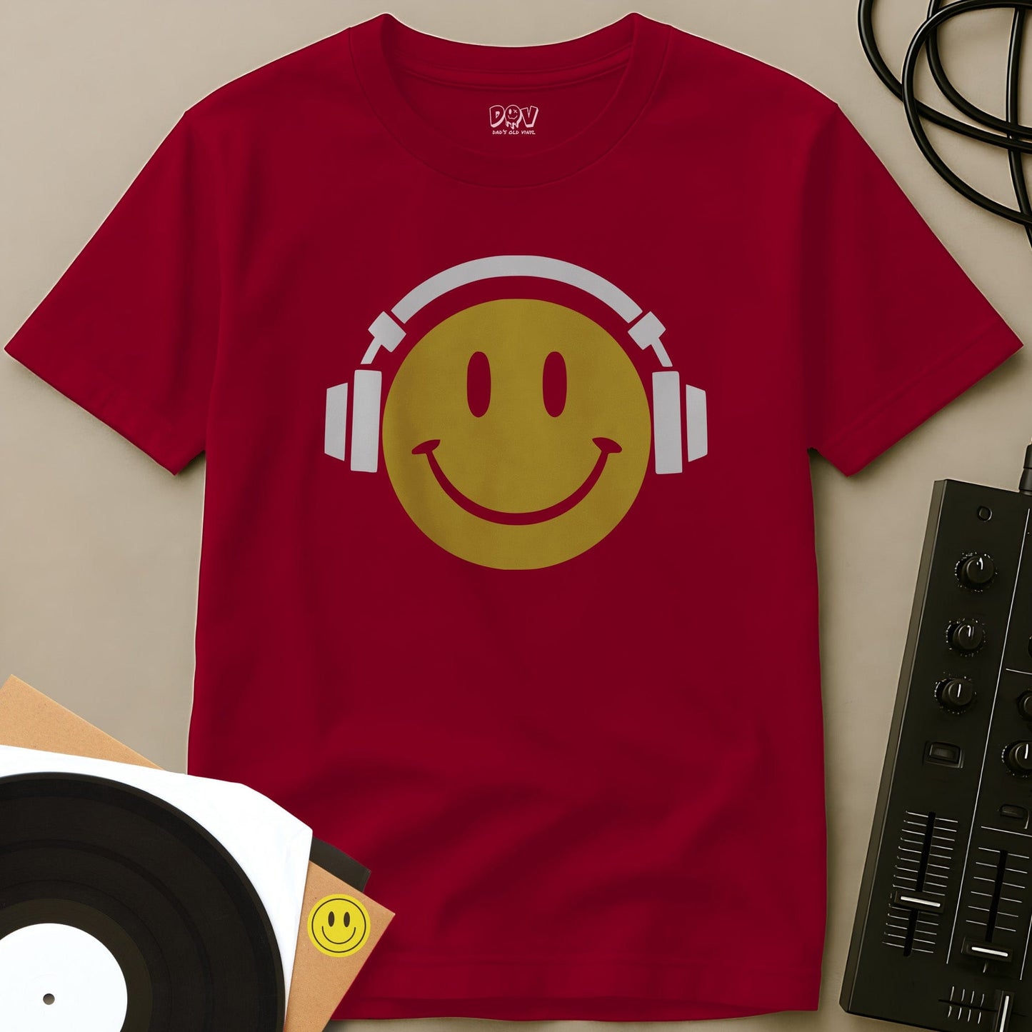 Happy Listening T-Shirt Red / S Happy Listening T-Shirt