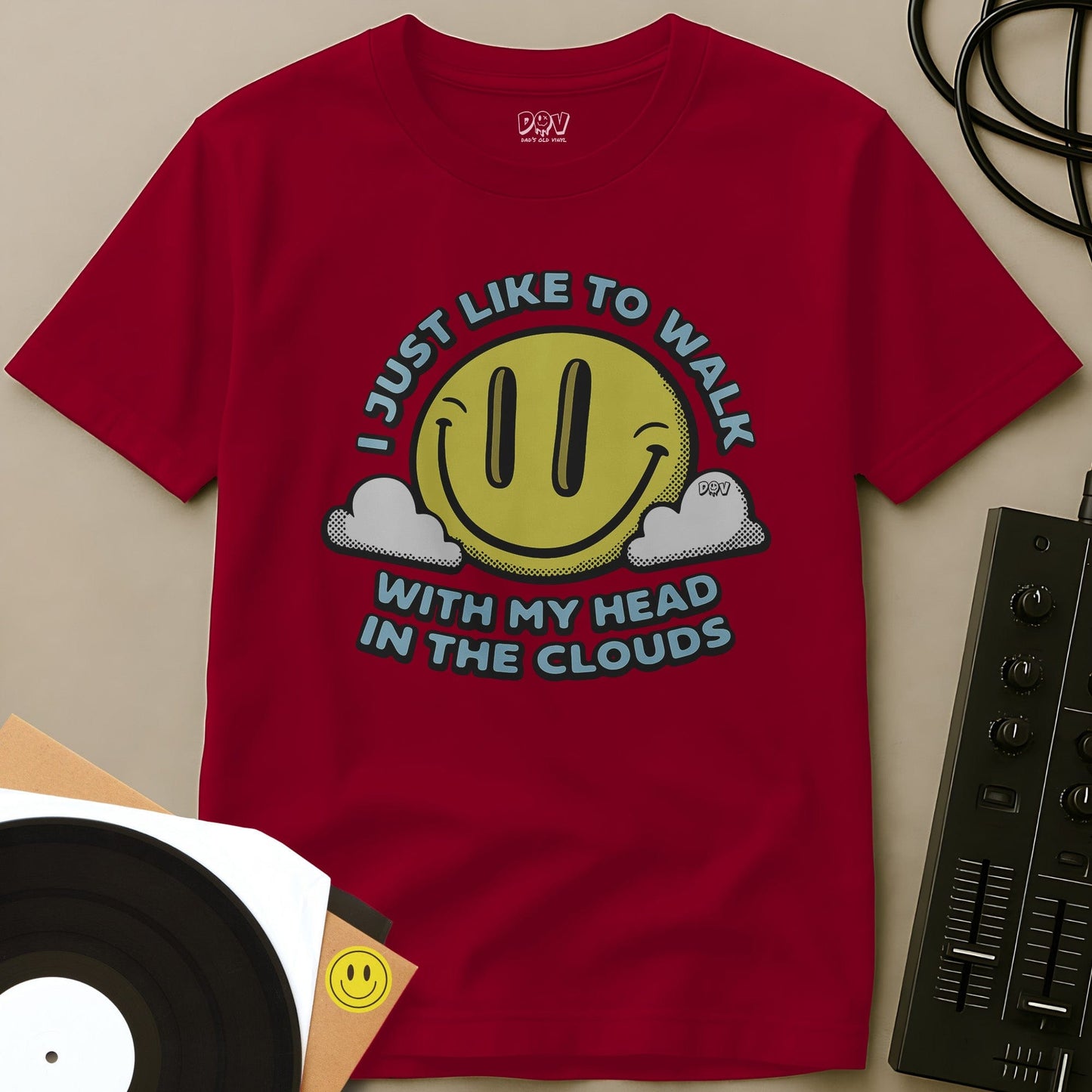 Head In The Clouds T-Shirt Red / S Head In The Clouds T-Shirt