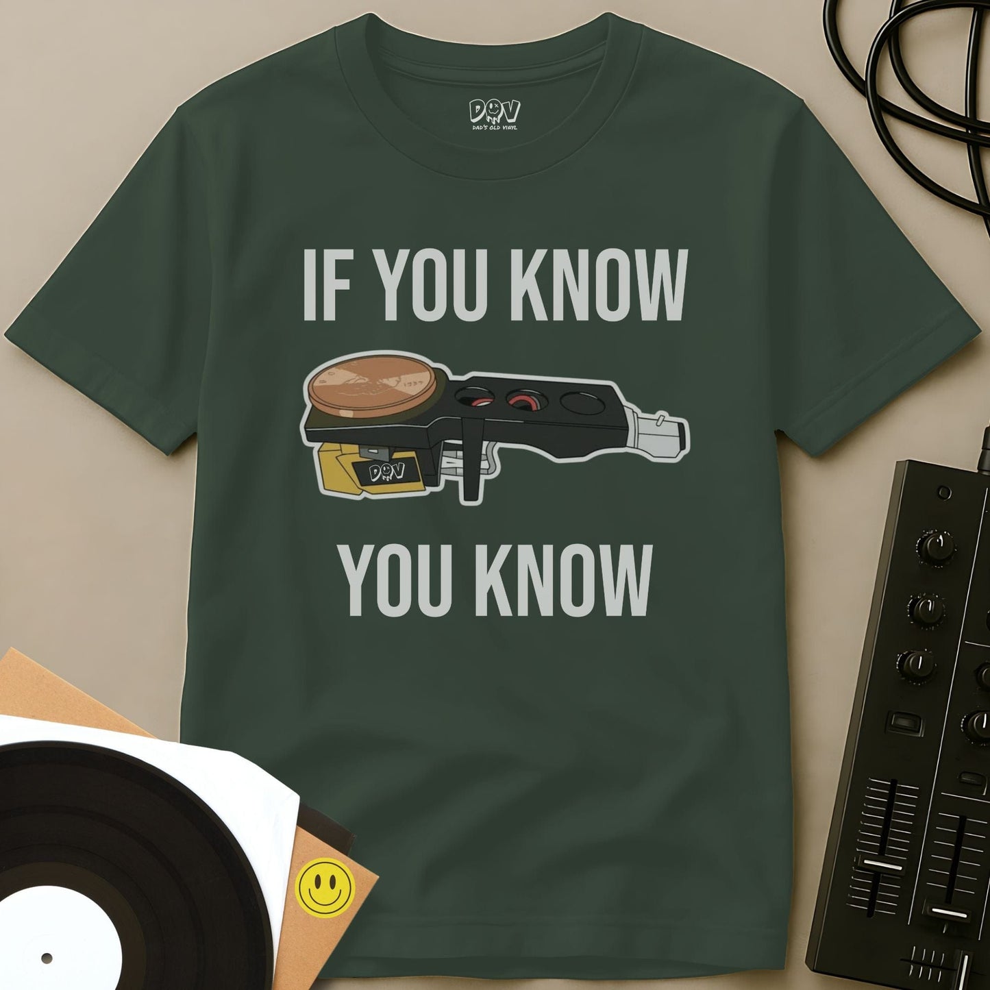 Headshell Hack T-Shirt Military Green / S Headshell Hack T-Shirt
