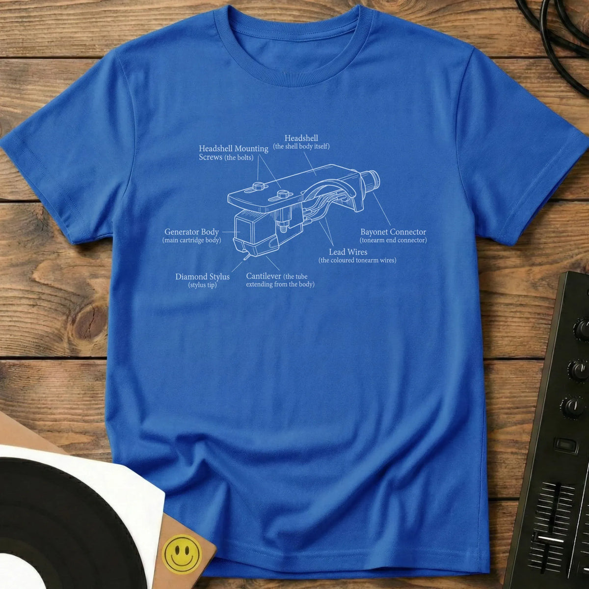 Headshell Plan T-Shirt Royal / S Headshell Plan T-Shirt