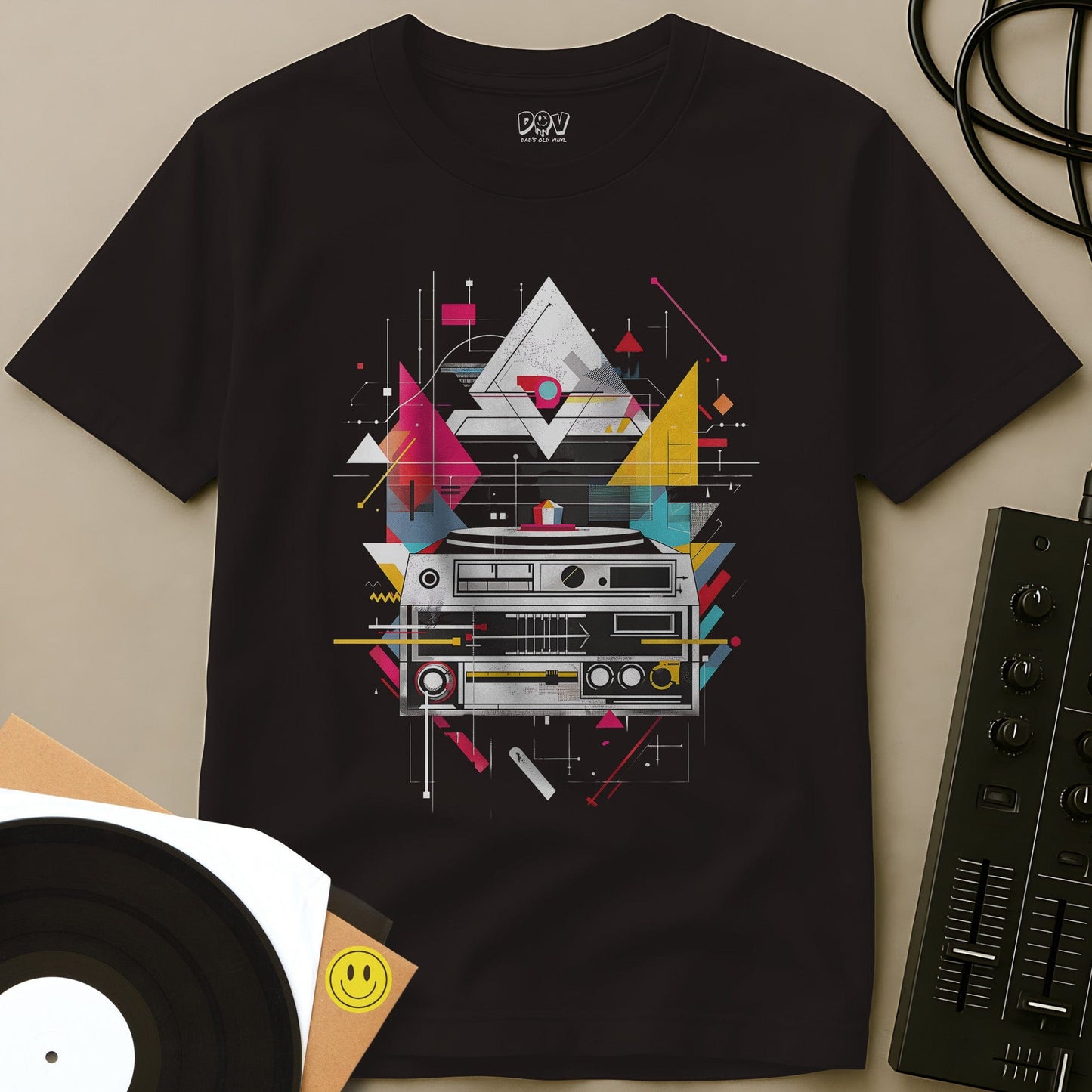 Hi-Fi Geometry T-Shirt Black / S Hi-Fi Geometry T-Shirt