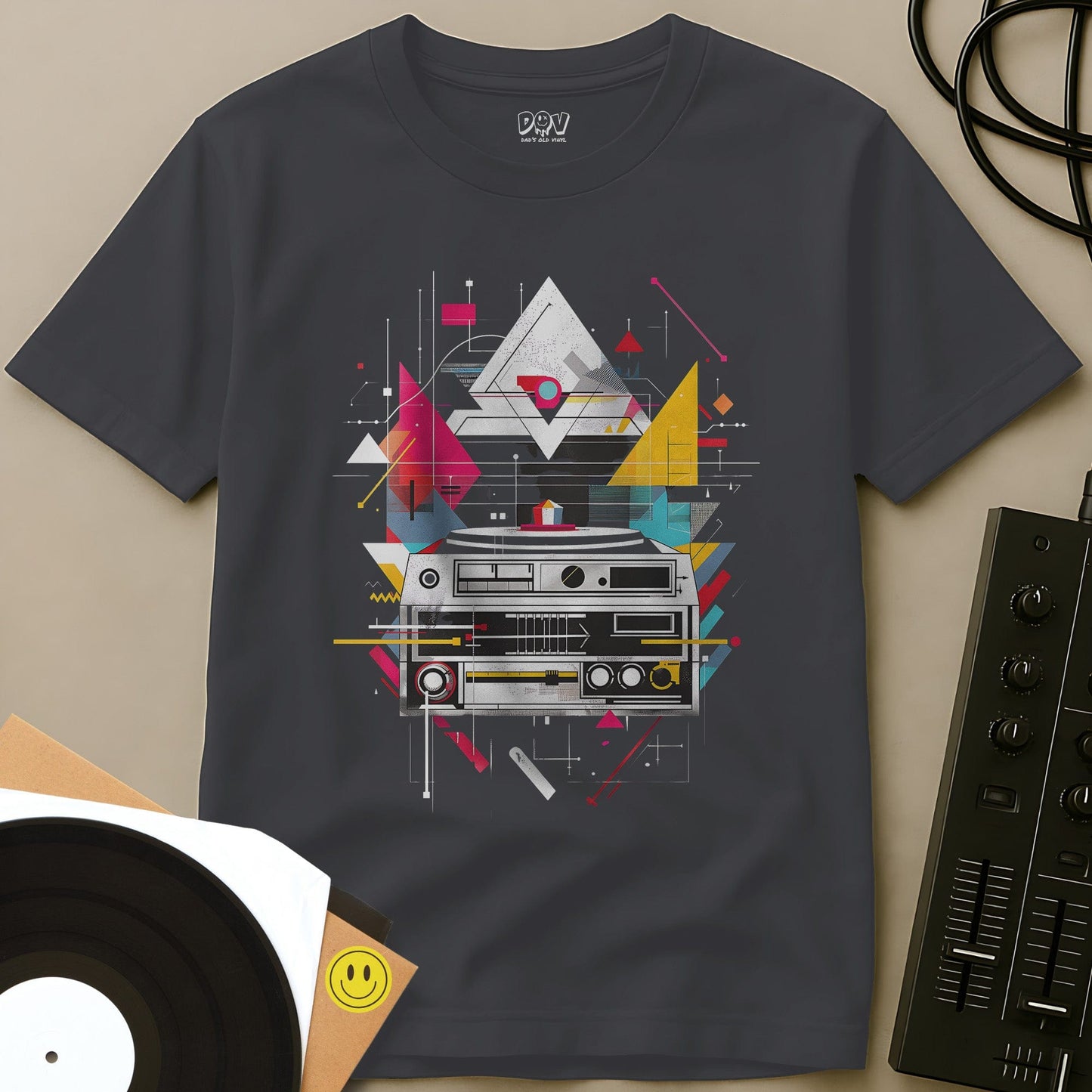 Hi-Fi Geometry T-Shirt Charcoal / S Hi-Fi Geometry T-Shirt