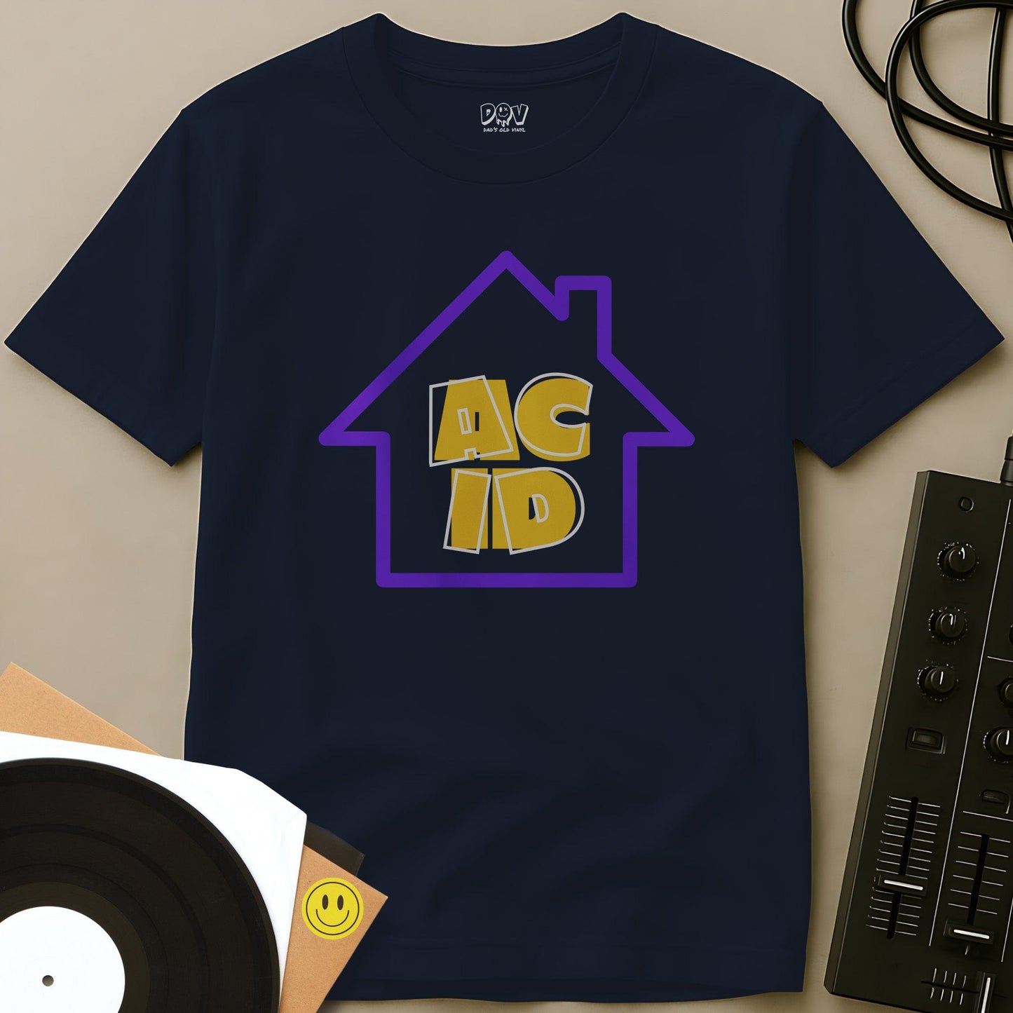 House Of Acid T-Shirt Navy / S House Of Acid T-Shirt
