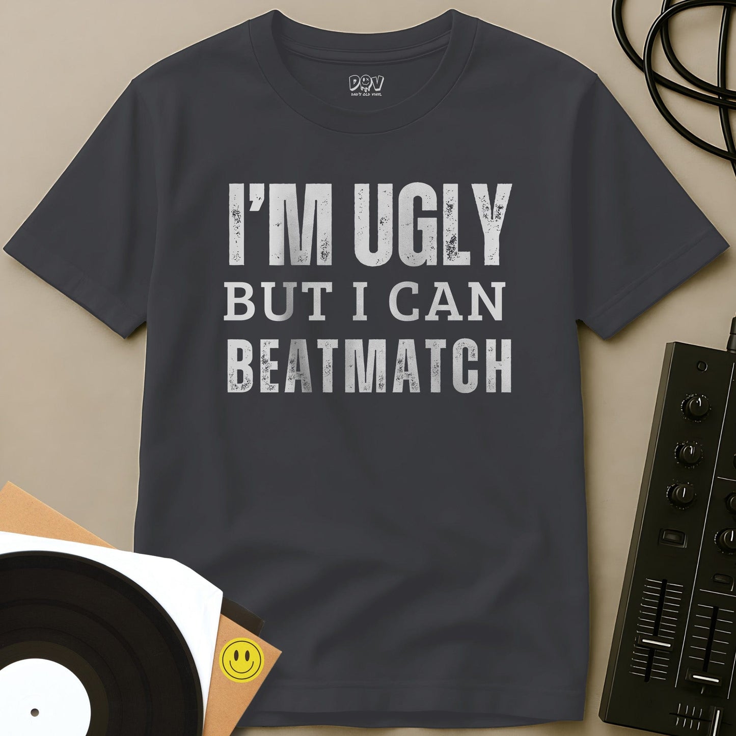 I Can Beatmatch T-Shirt Charcoal / S I Can Beatmatch T-Shirt
