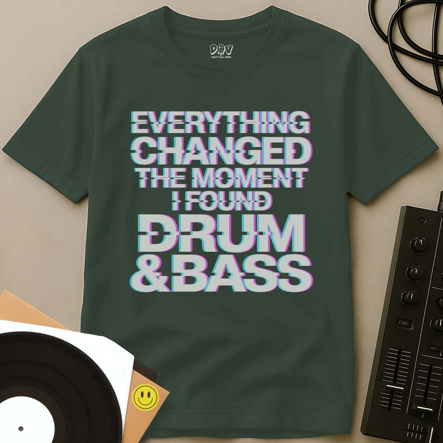 I Found Drum & Bass T-Shirt Military Green / S I Found Drum & Bass T-Shirt