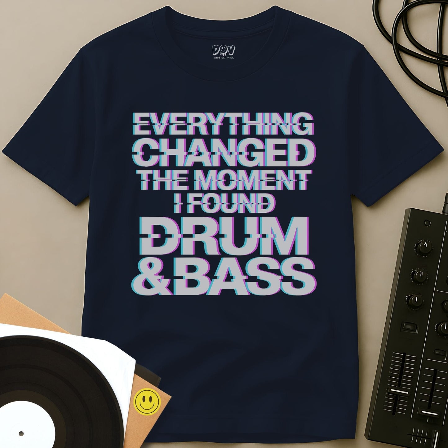 I Found Drum & Bass T-Shirt Navy / S I Found Drum & Bass T-Shirt