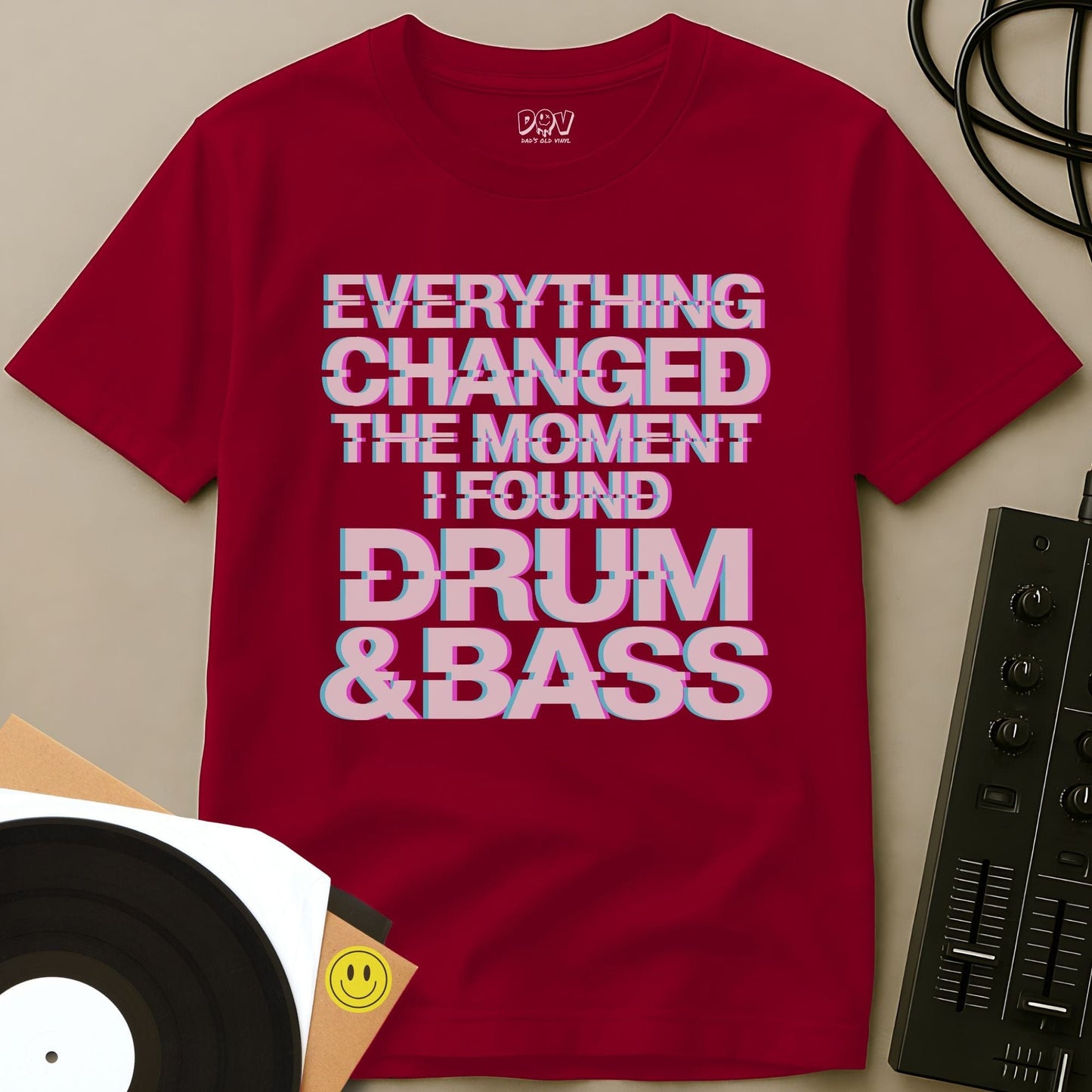 I Found Drum & Bass T-Shirt Red / S I Found Drum & Bass T-Shirt