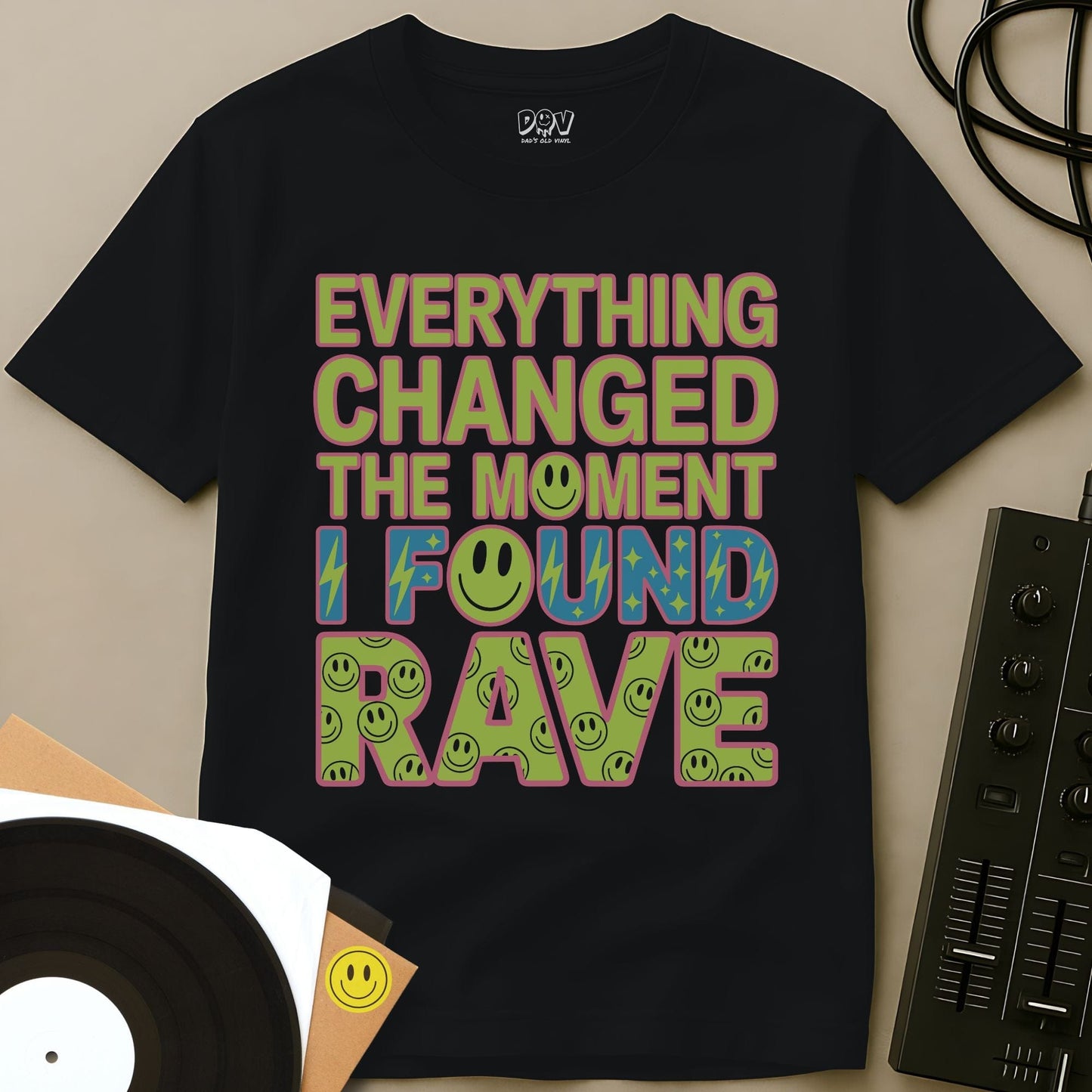 I Found Rave T-Shirt Black / S I Found Rave T-Shirt
