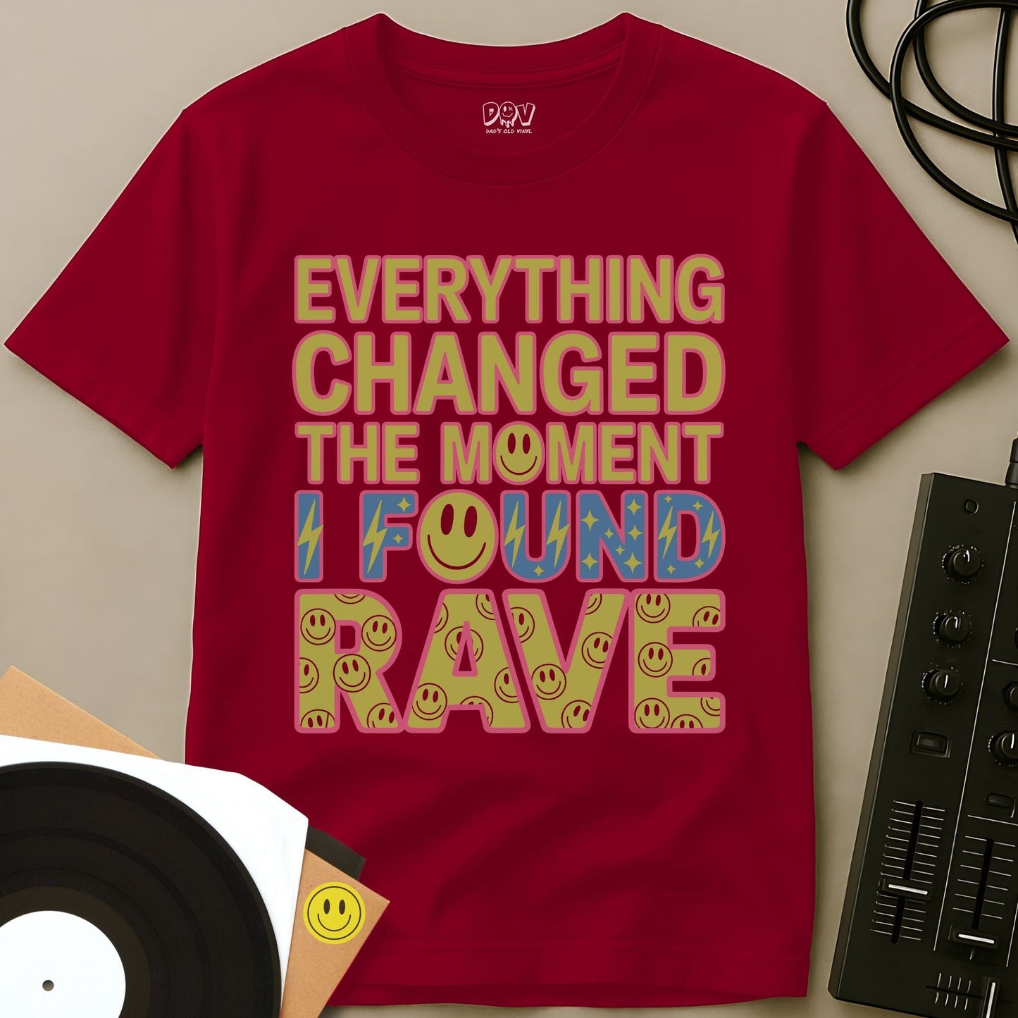 I Found Rave T-Shirt Red / S I Found Rave T-Shirt