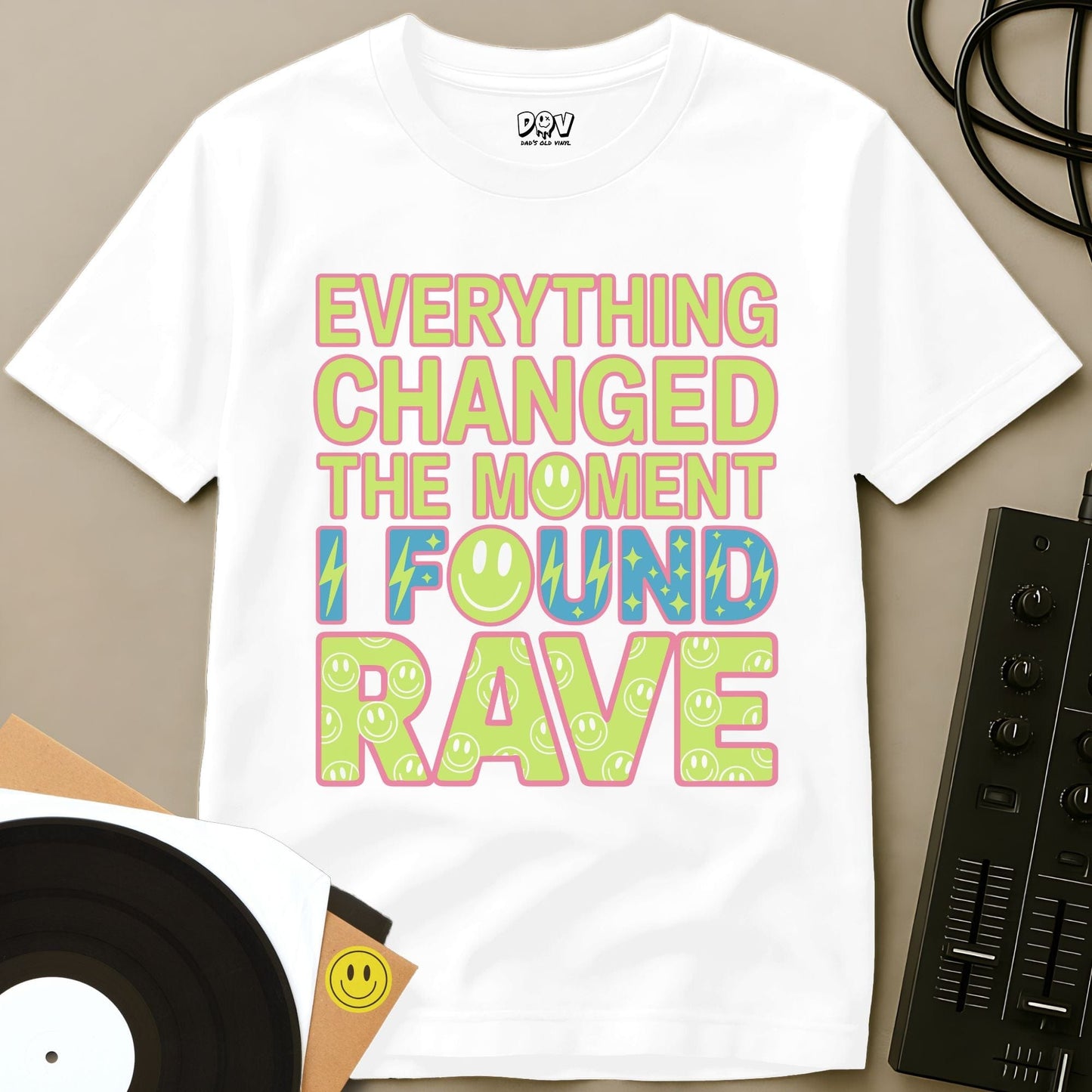 I Found Rave T-Shirt White / S I Found Rave T-Shirt