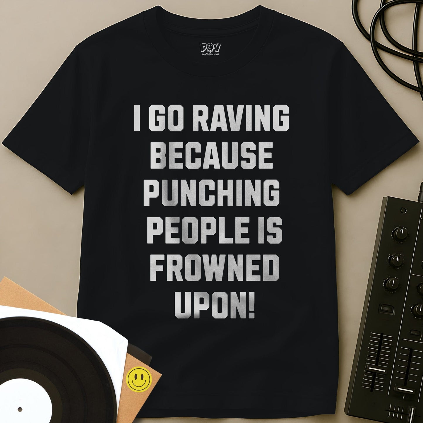 I Go Raving T-Shirt Black / S I Go Raving T-Shirt