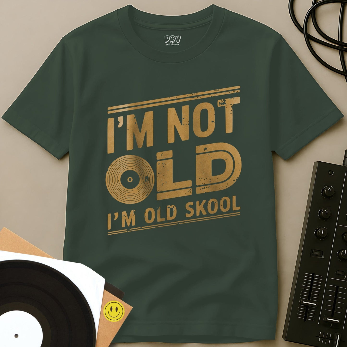 I'm Old Skool T-Shirt Military Green / S I'm Old Skool T-Shirt