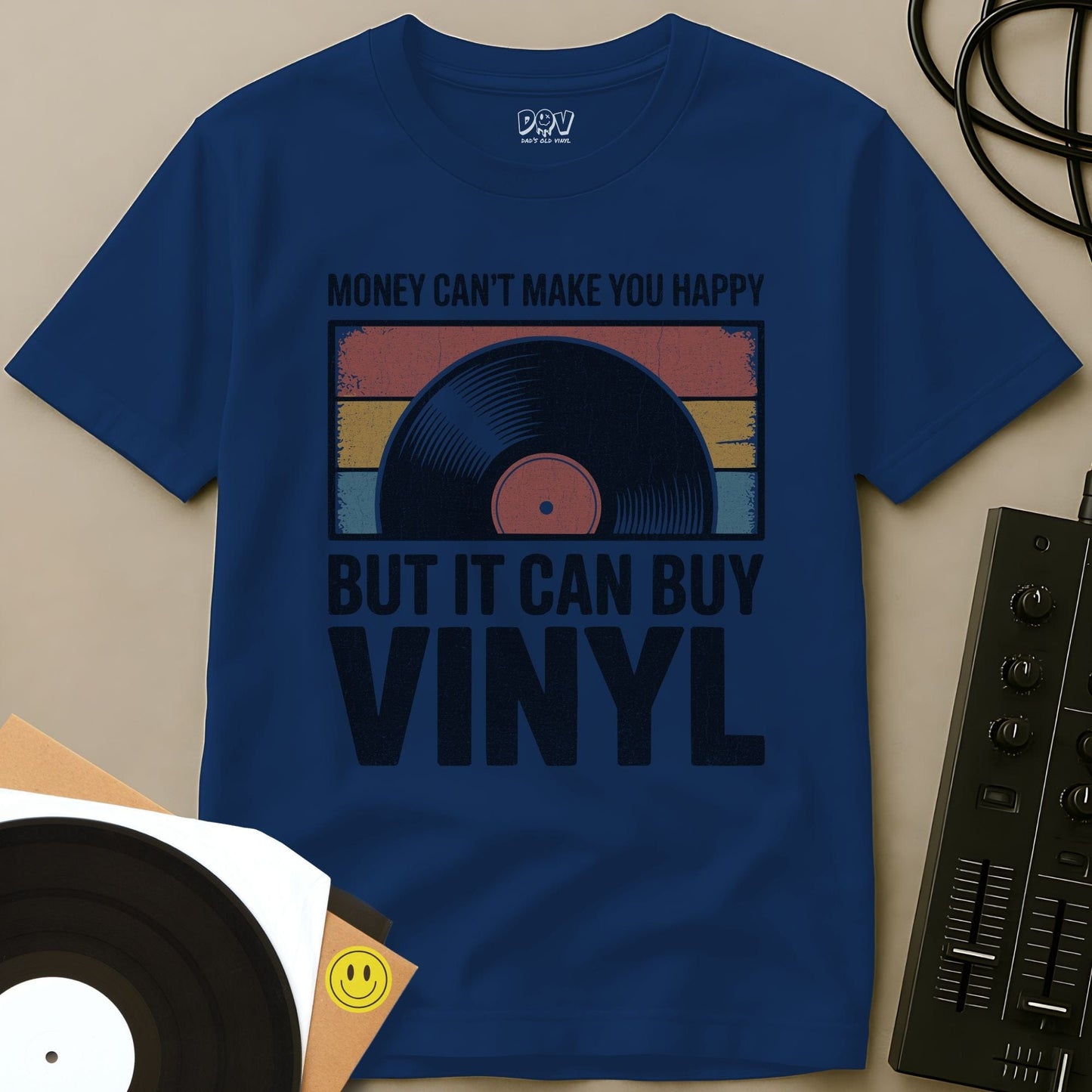 It Can Buy Vinyl T-Shirt Royal / S It Can Buy Vinyl T-Shirt